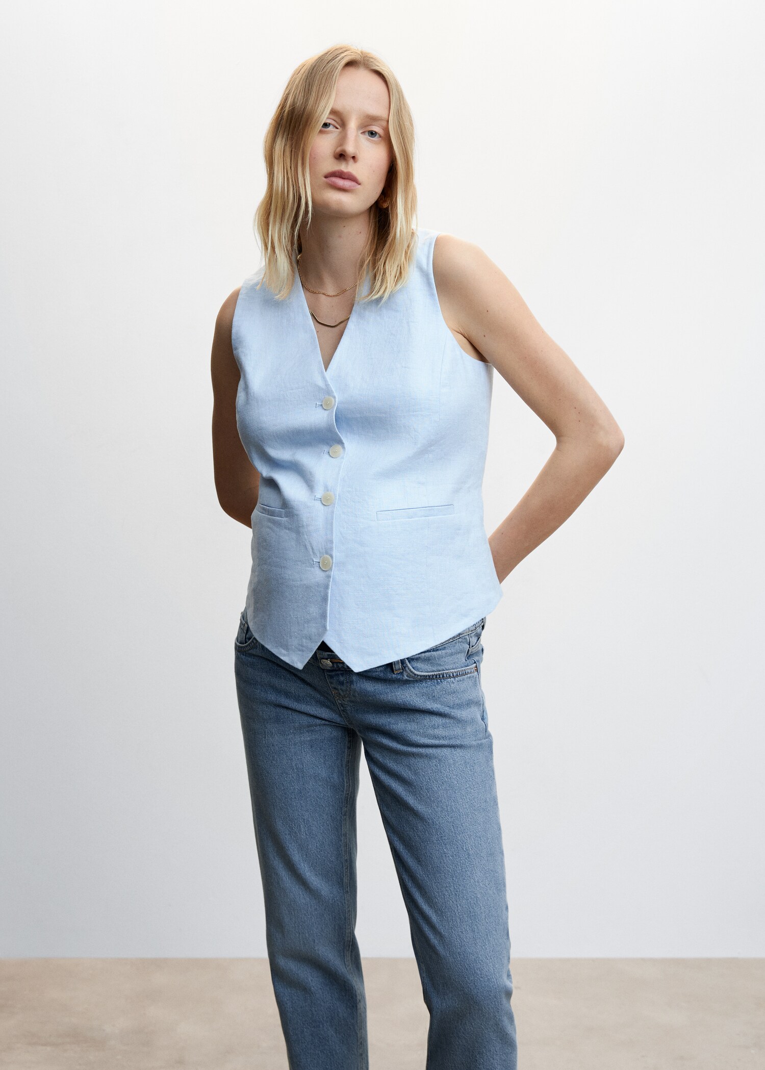 Maternity Straight Jeans - Details of the article 1
