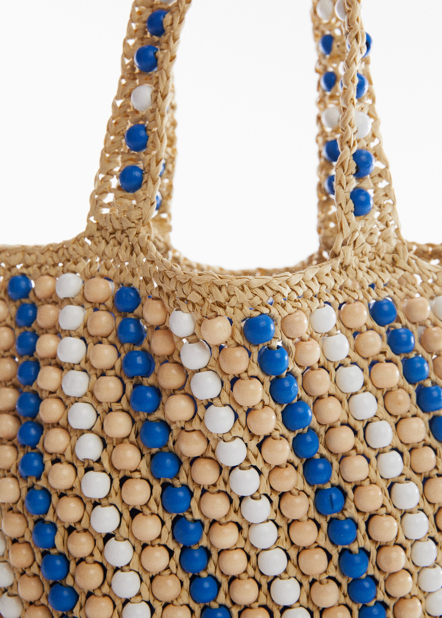 Natural fibre bag with beads - Details of the article 1