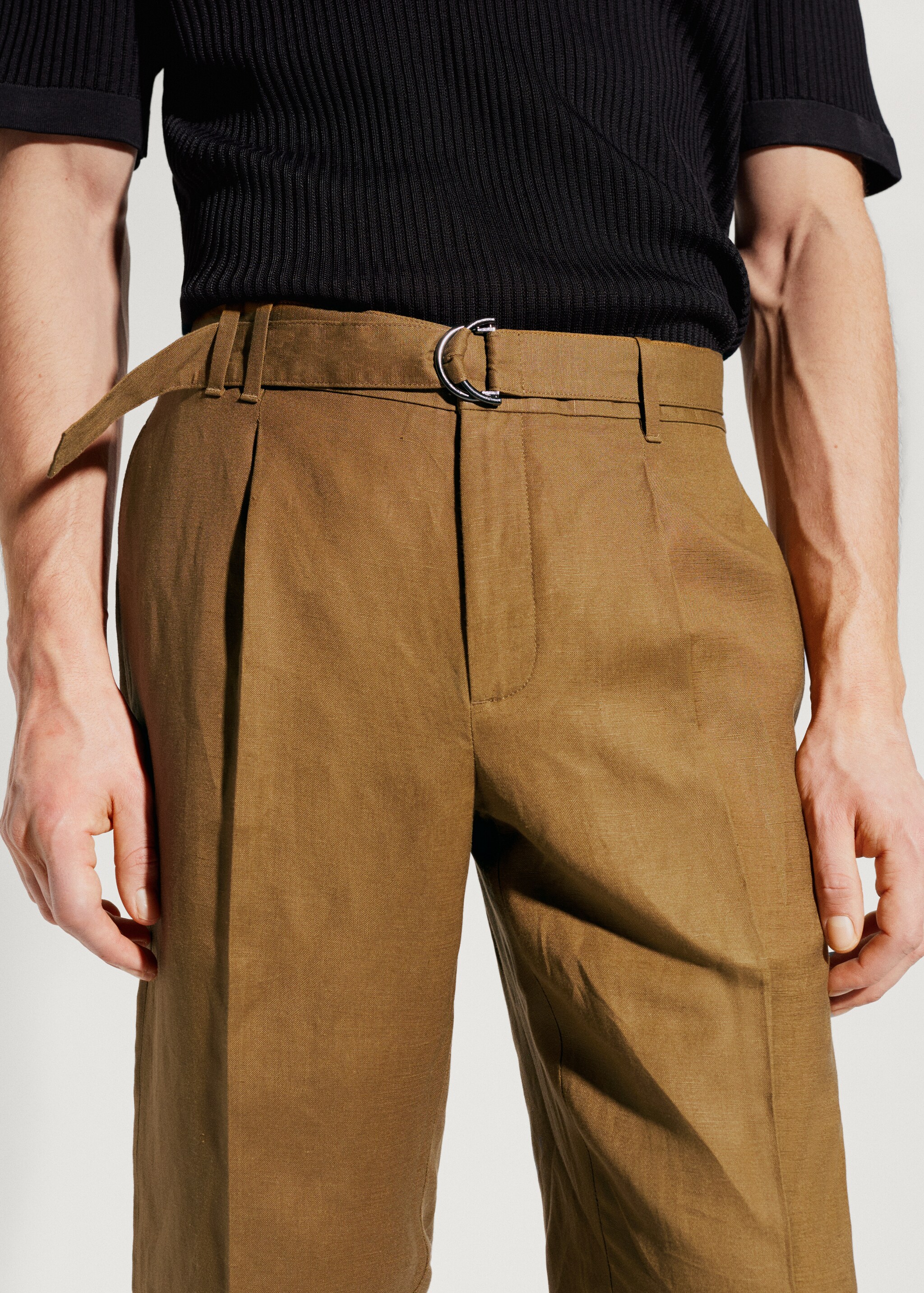 Pantalon lin ceinture - Détail de l'article 1