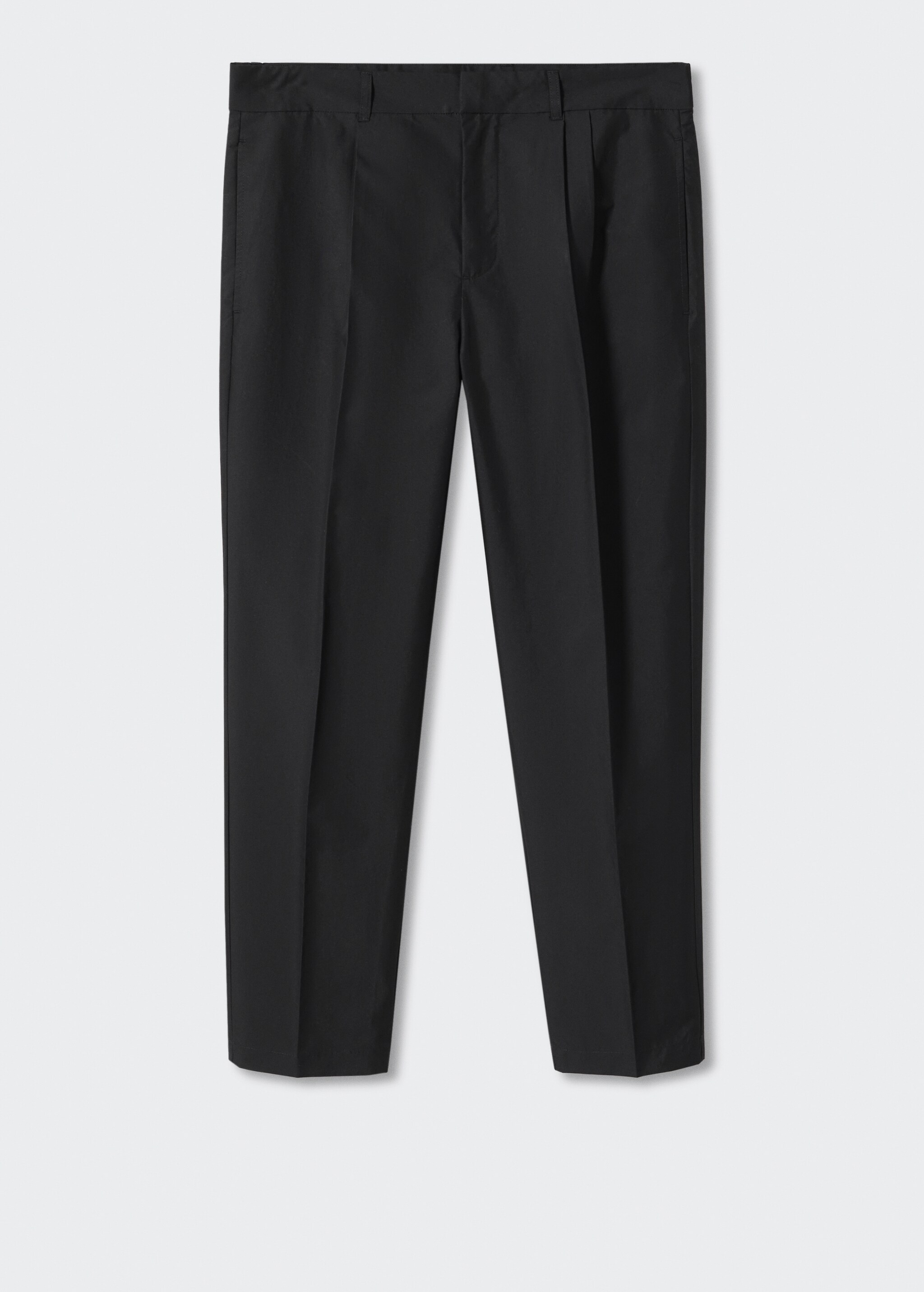 Pleated slim-fit trousers - Article without model