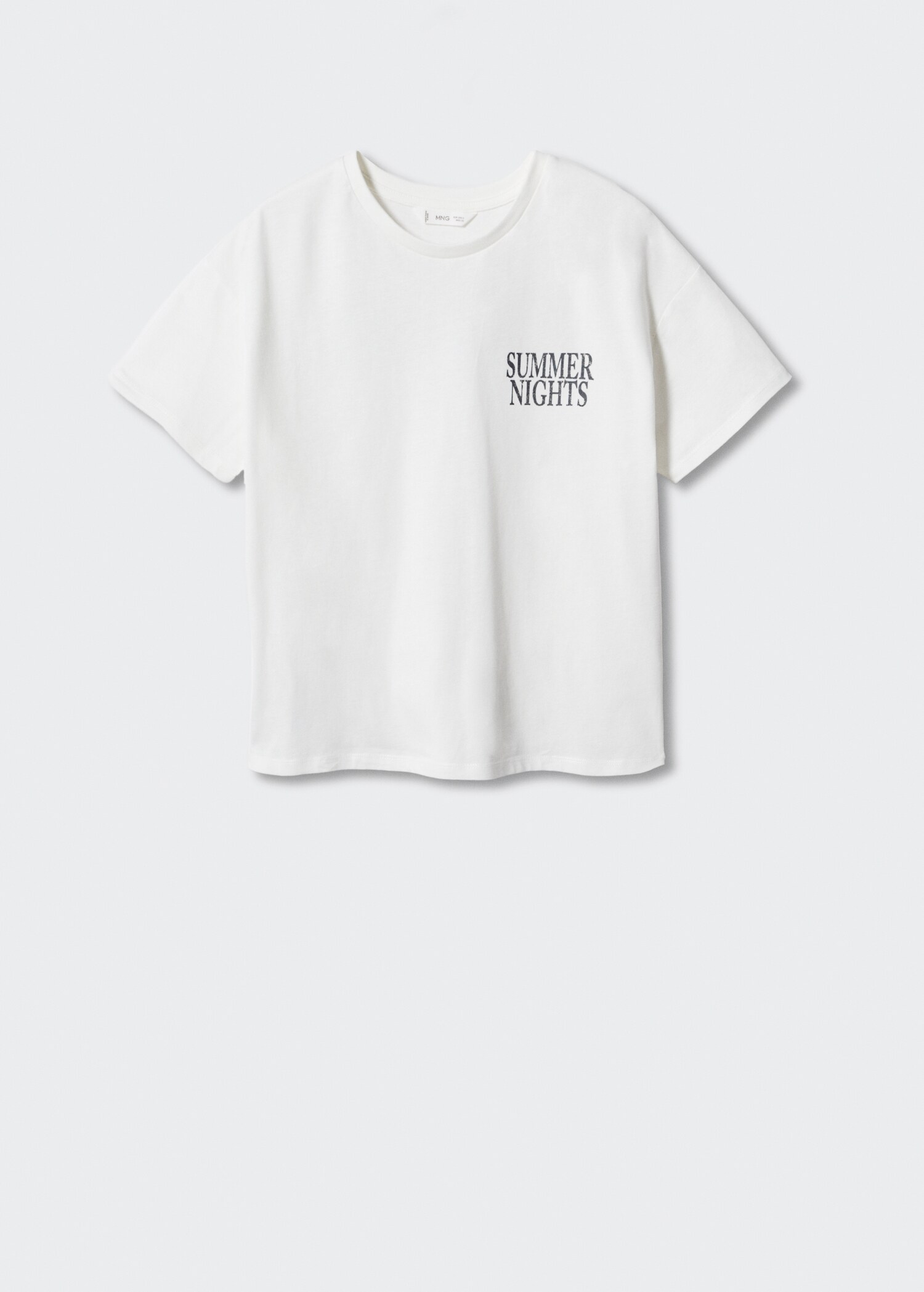 Oversized message t-shirt - Article without model