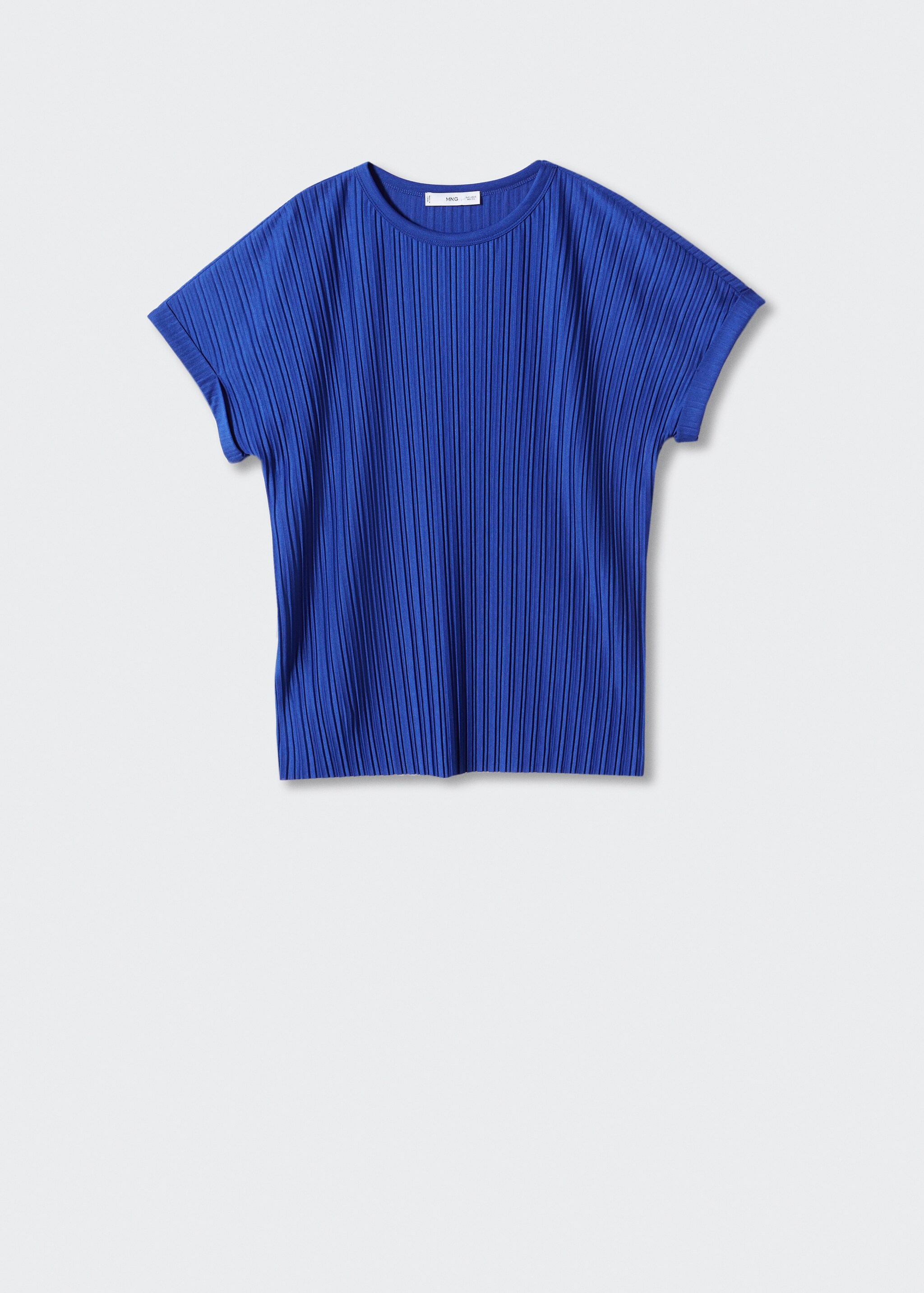 Short-sleeved pleated t-shirt - Article without model