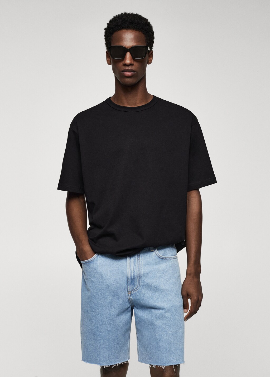 100% cotton relaxed-fit t-shirt - Men | MANGO OUTLET USA