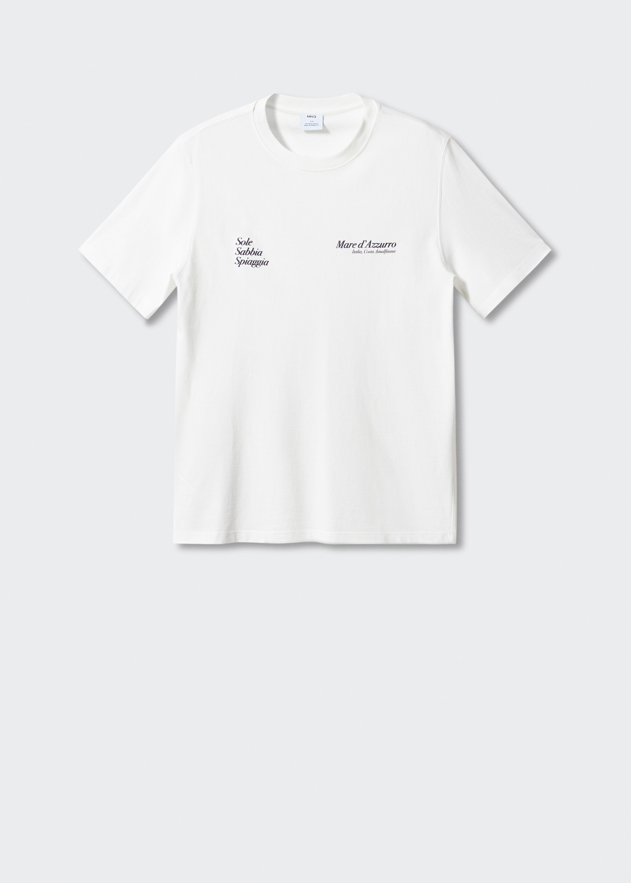 T-shirt coton message imprimé - Article sans modèle