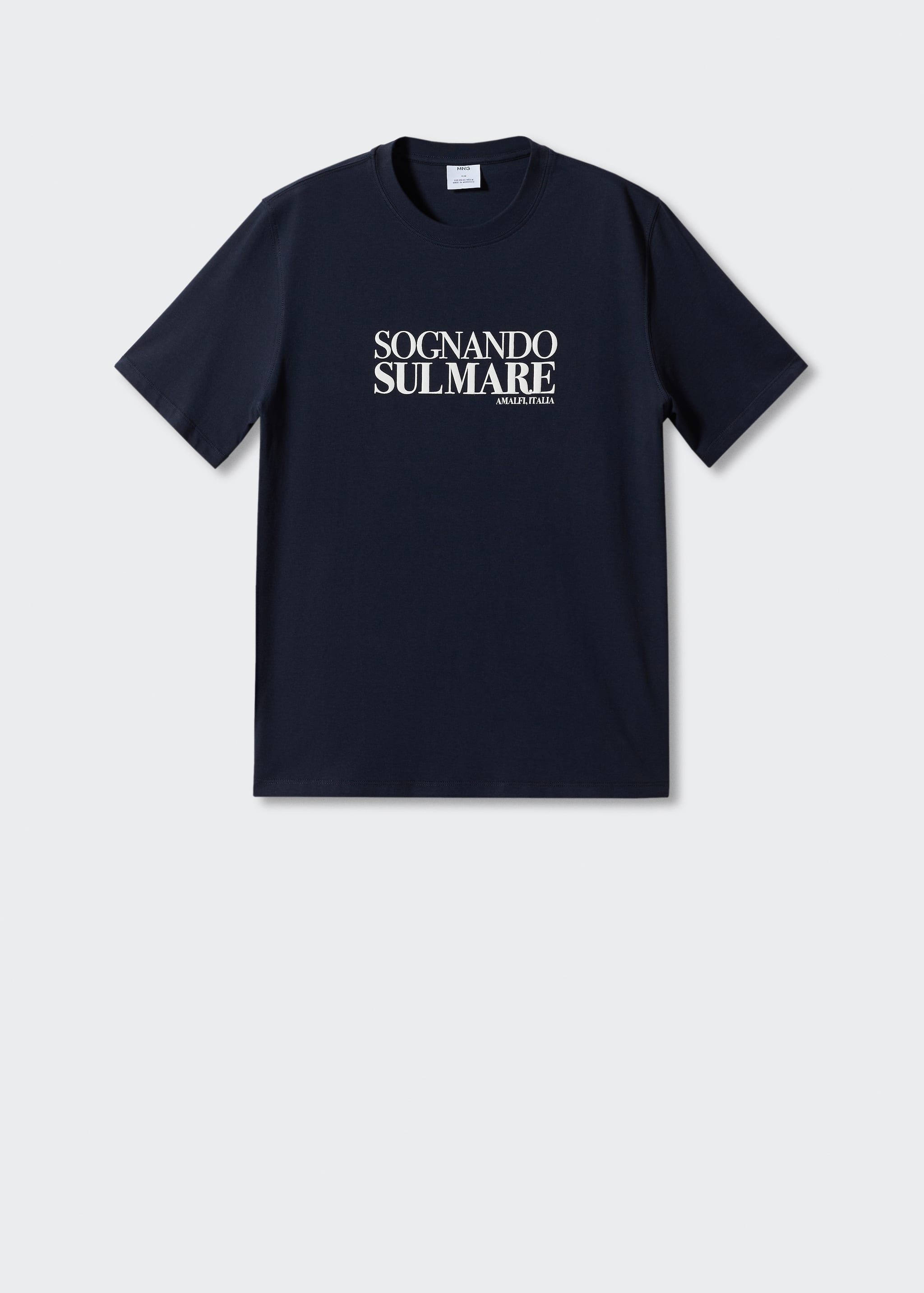 Camiseta algodón mensaje estampado - Artículo sin modelo