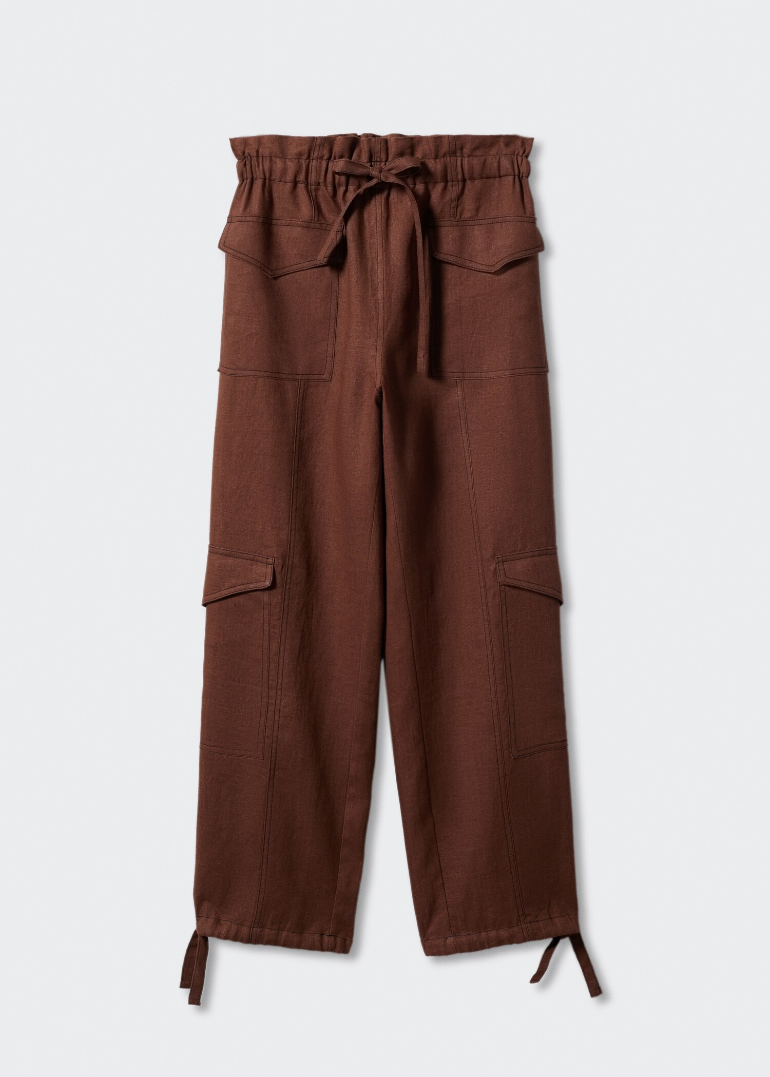 Linen cargo trousers - Article without model