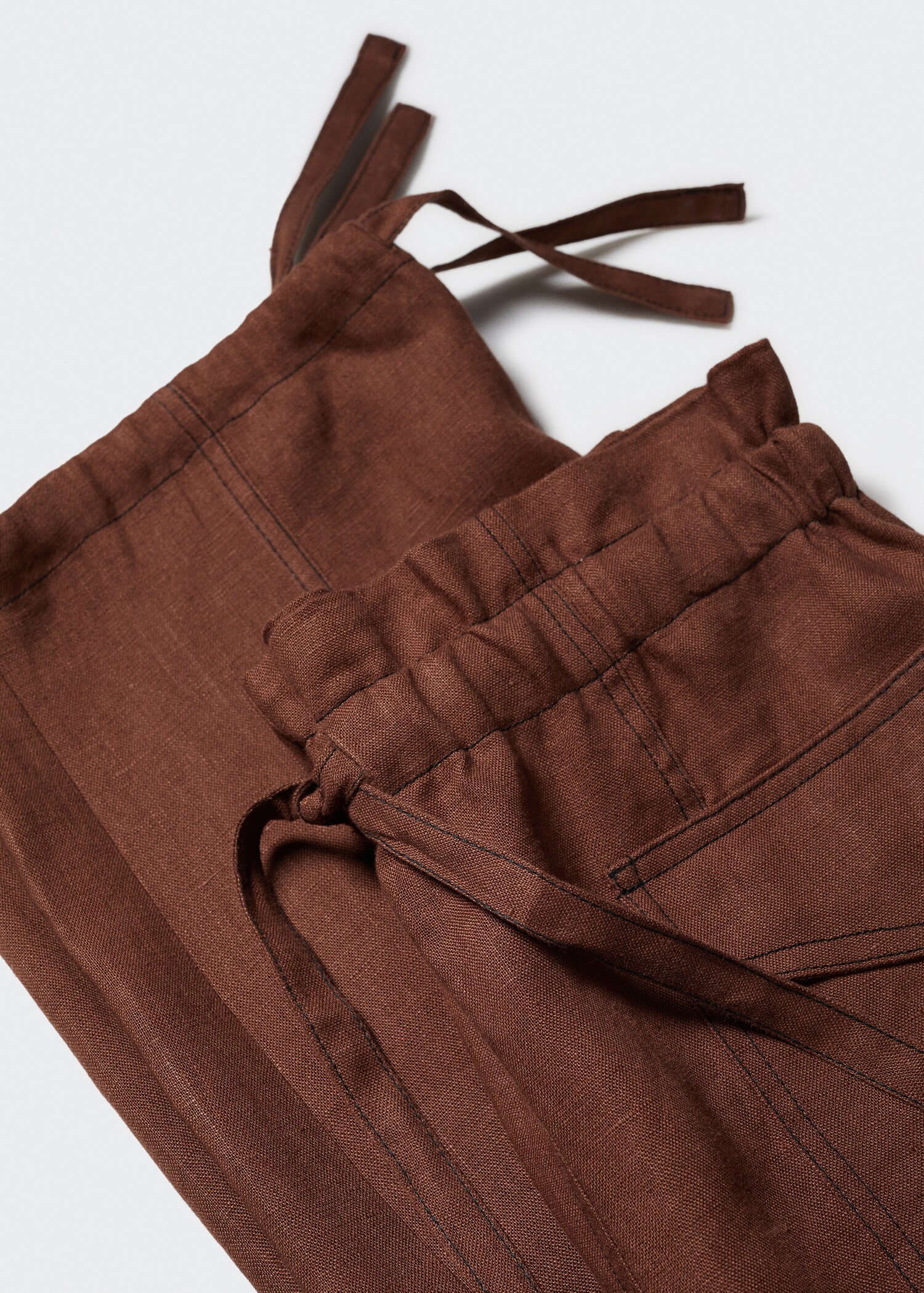 Linen cargo trousers - Details of the article 8