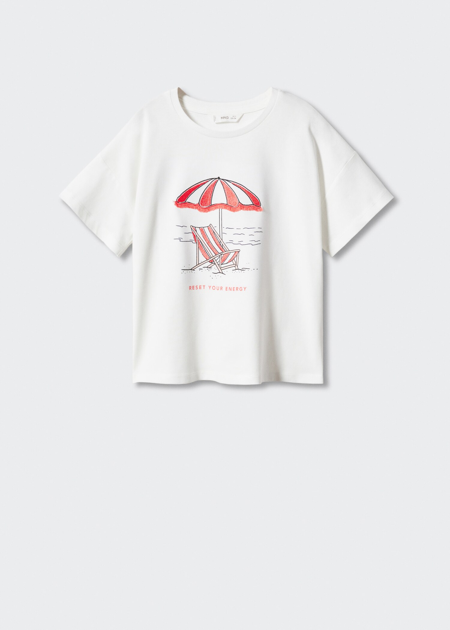 Printed cotton-blend T-shirt - Article without model
