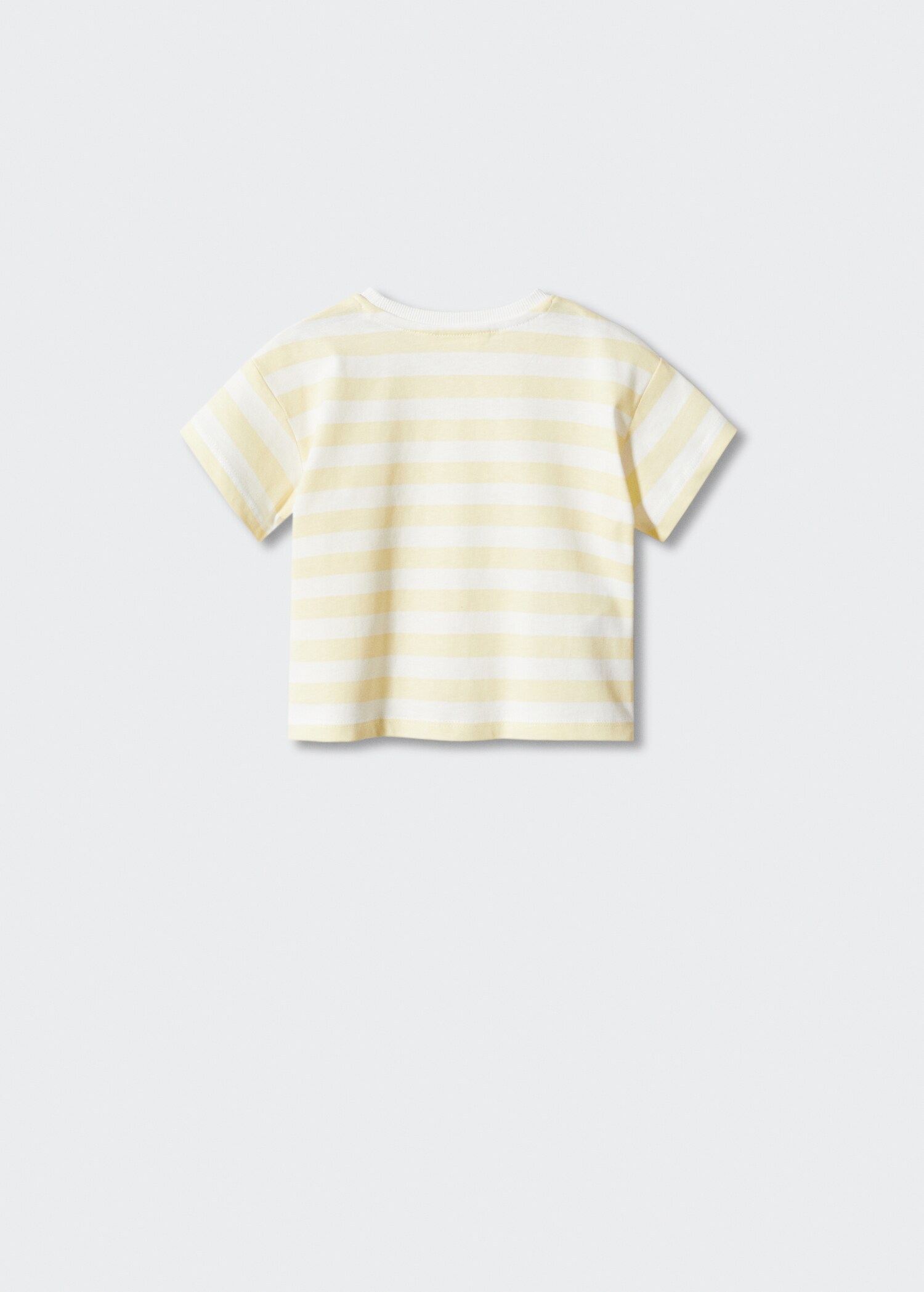 Gestreiftes T-Shirt mit Knotendetail - Rückseite des Artikels