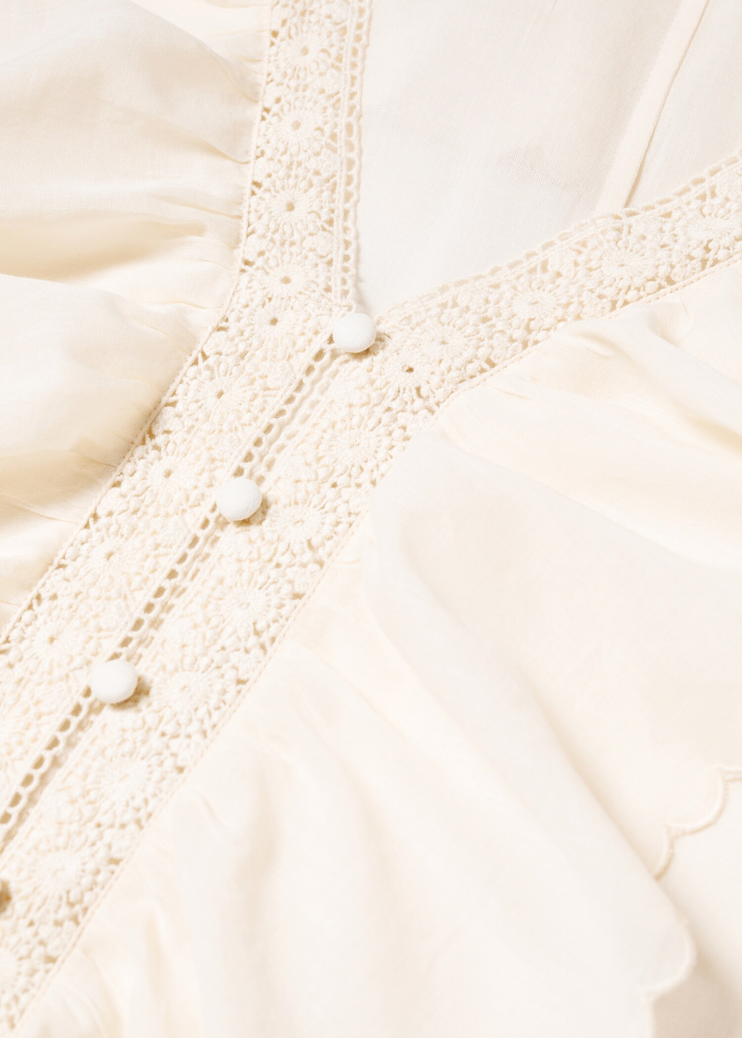 Ruffled puff sleeves blouse - Details of the article 8