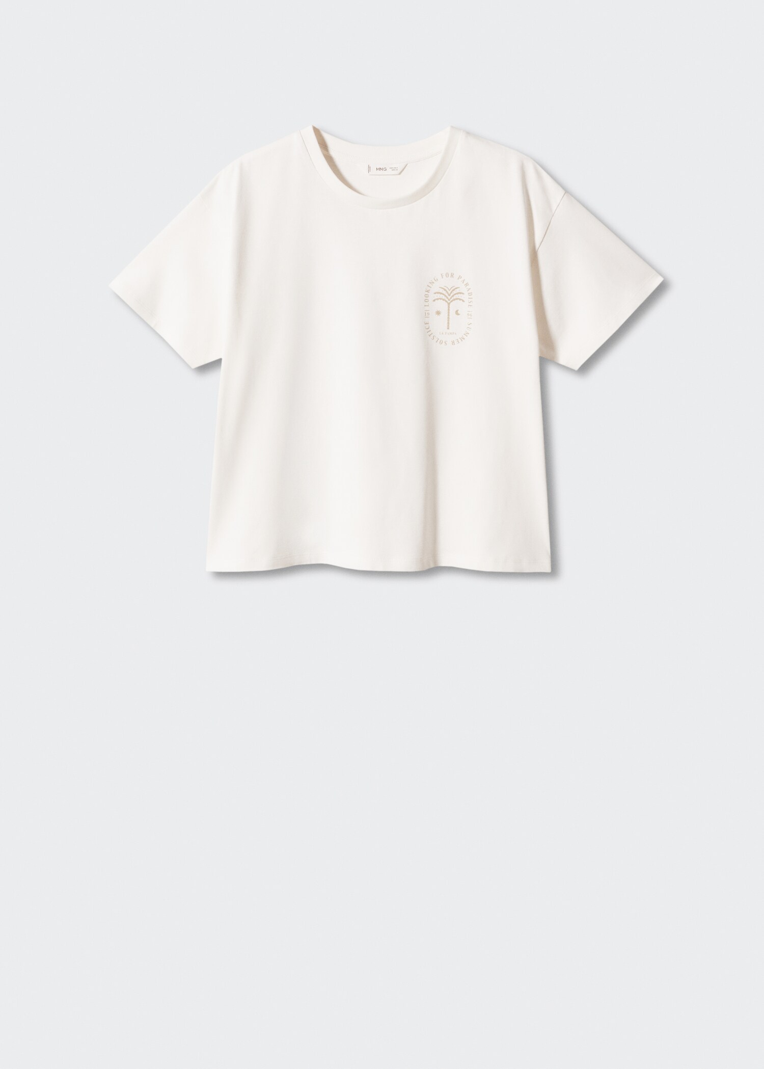 Printed cotton-blend T-shirt - Article without model