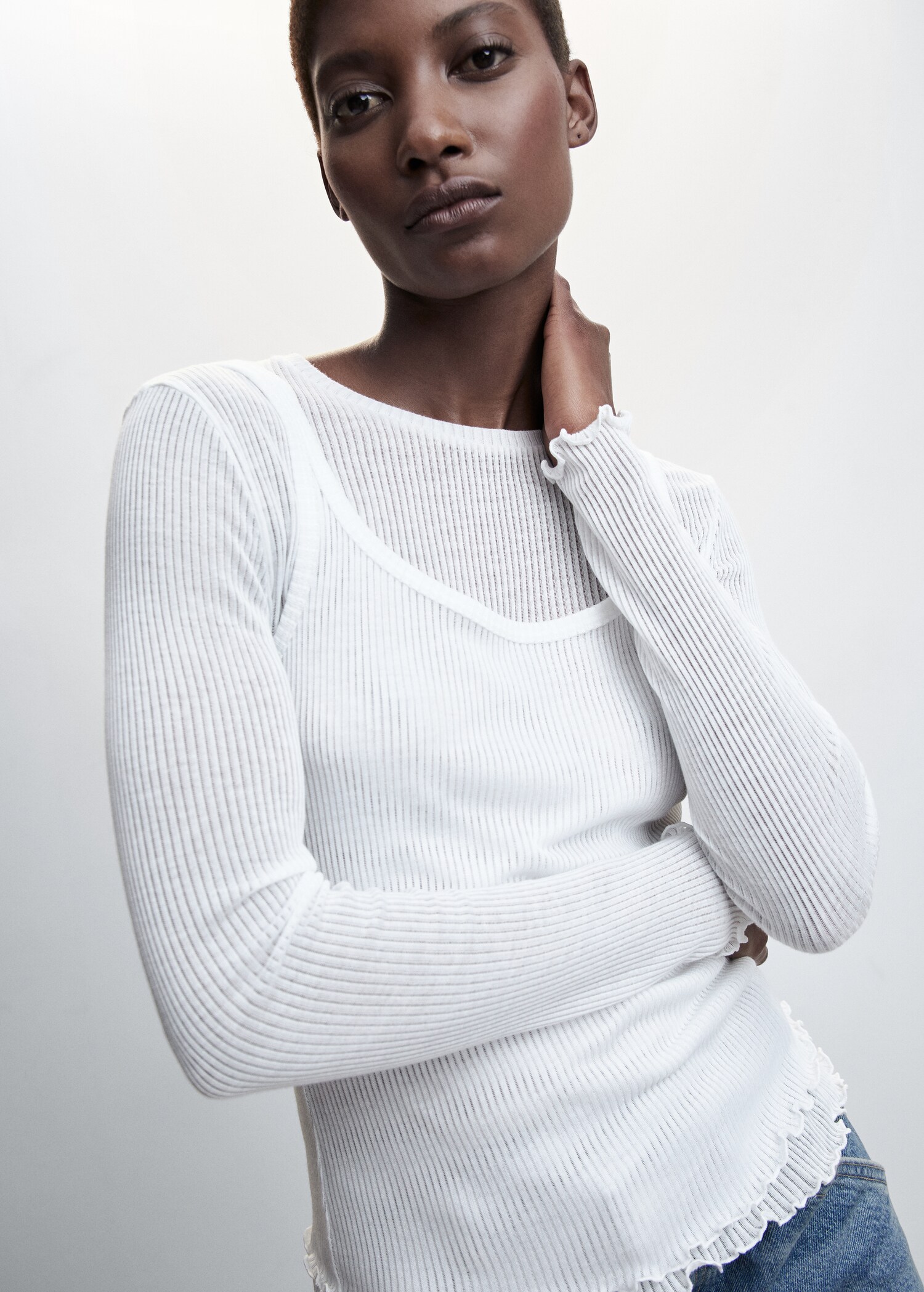 Combined t-shirt top - Details of the article 1