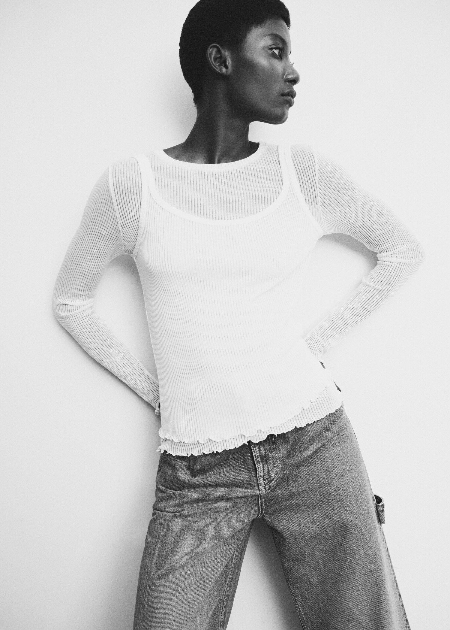 Combined t-shirt top - Details of the article 2