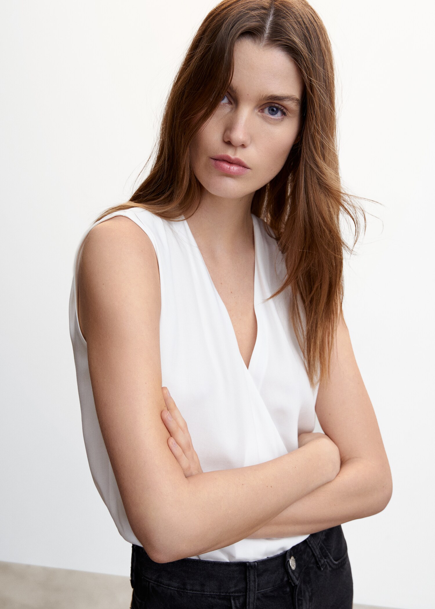 Lyocell wrap blouse - Details of the article 1