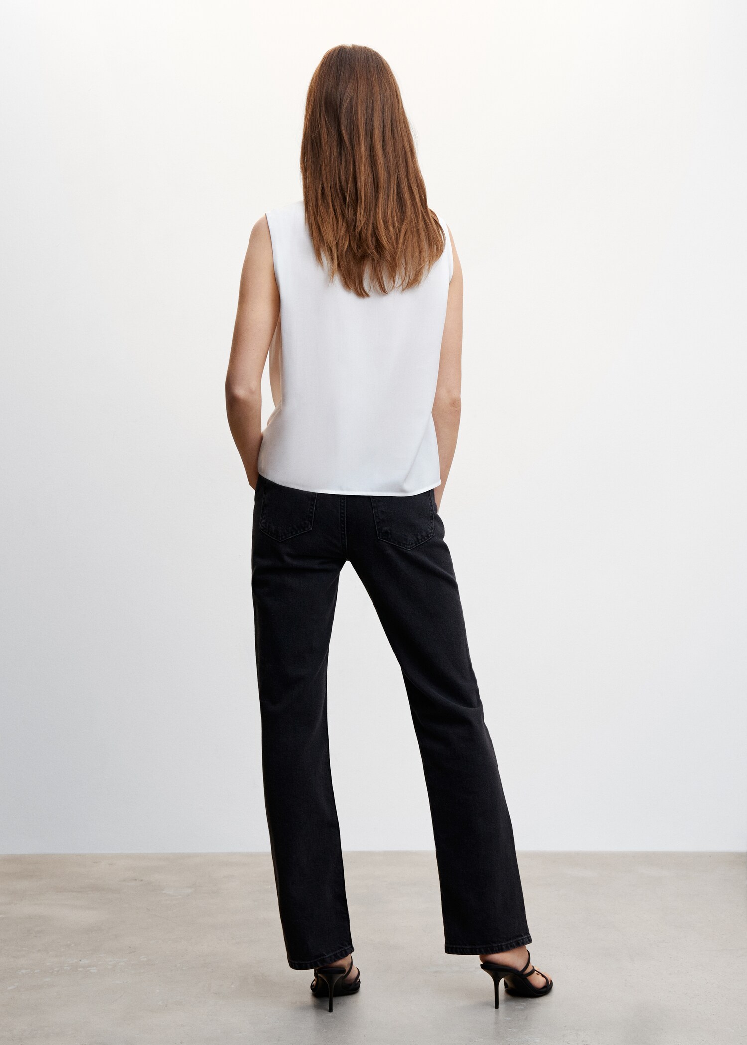 Lyocell wrap blouse - Reverse of the article
