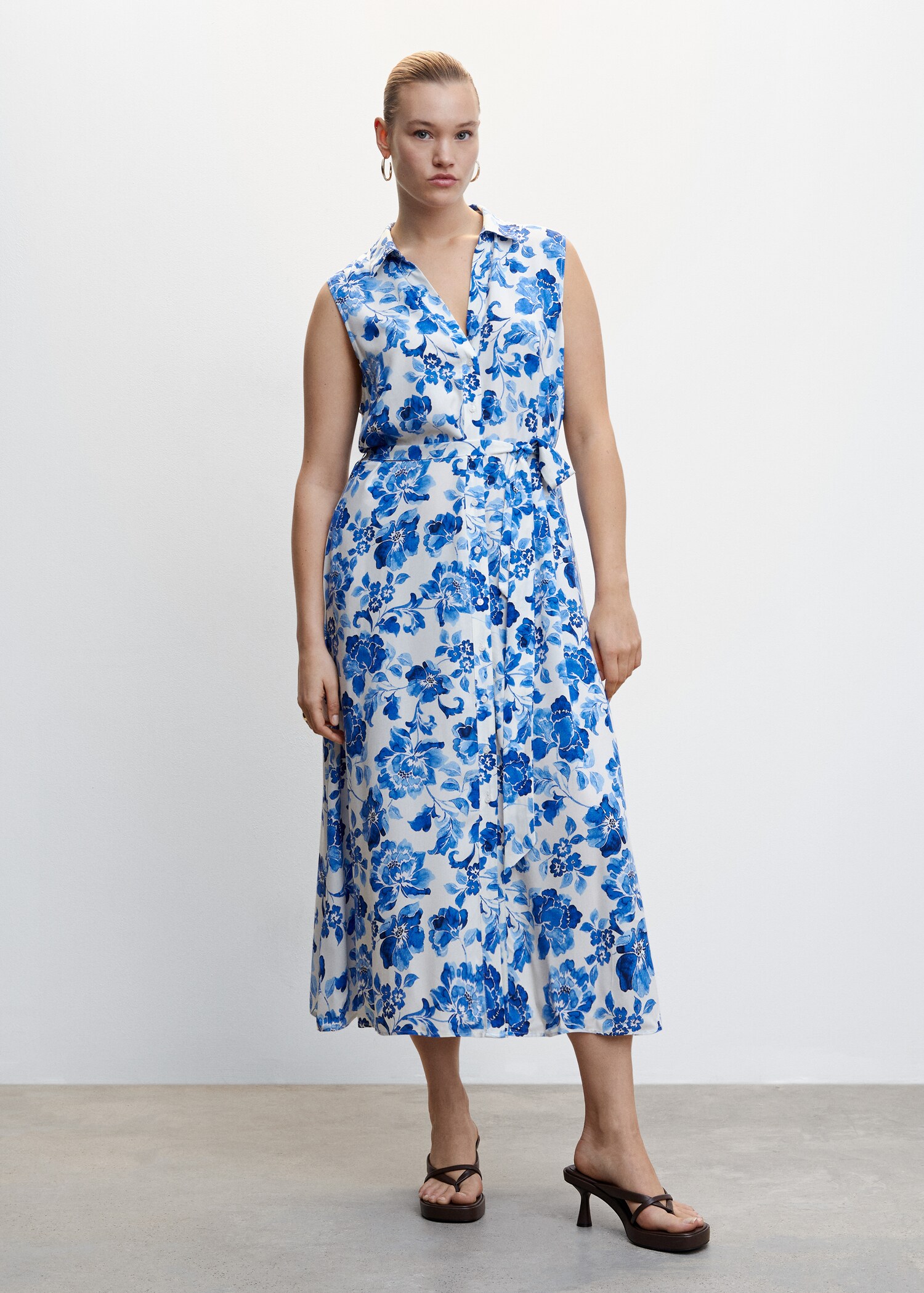 Floral shirt dress - Details of the article 3