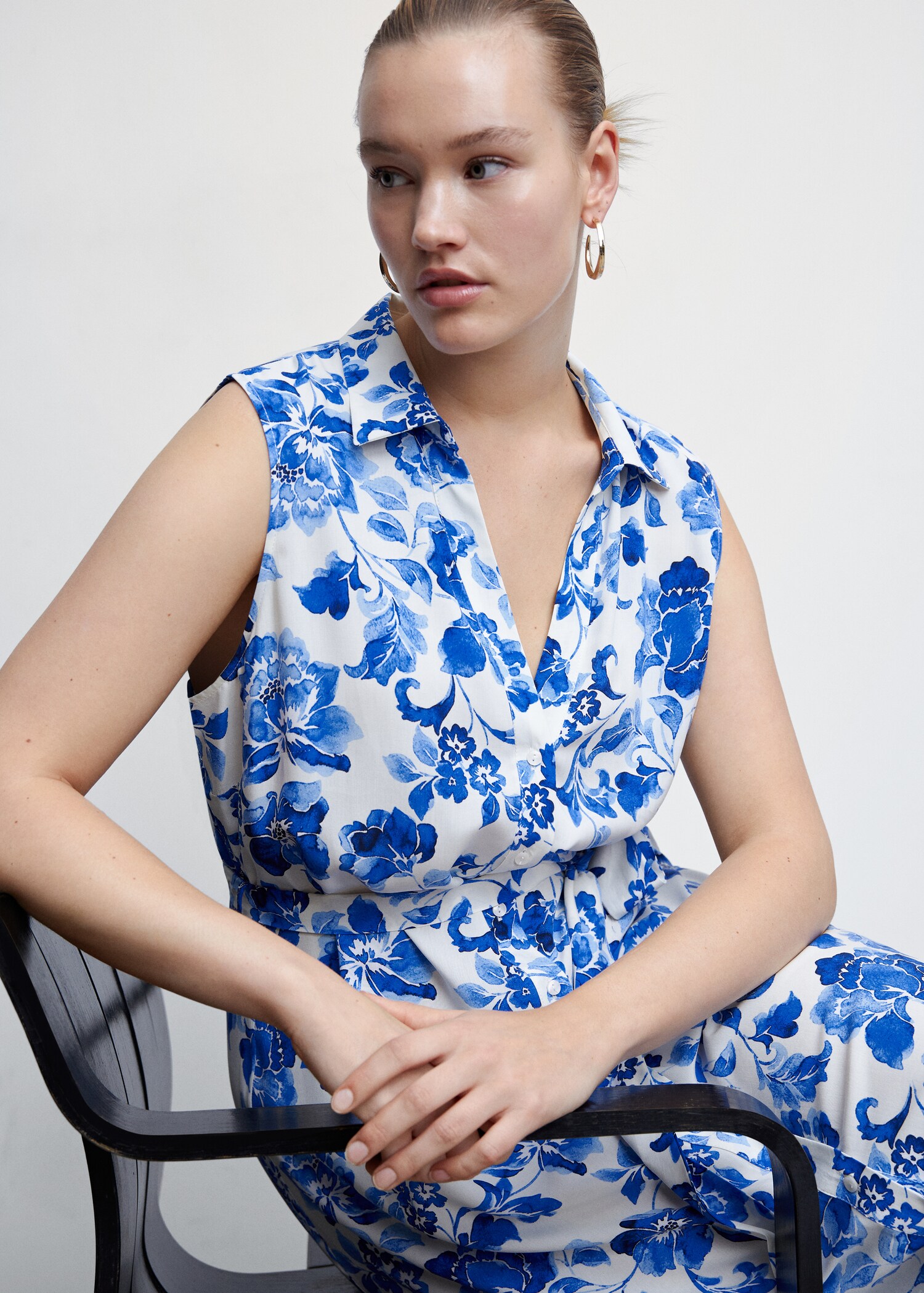 Floral shirt dress - Details of the article 4