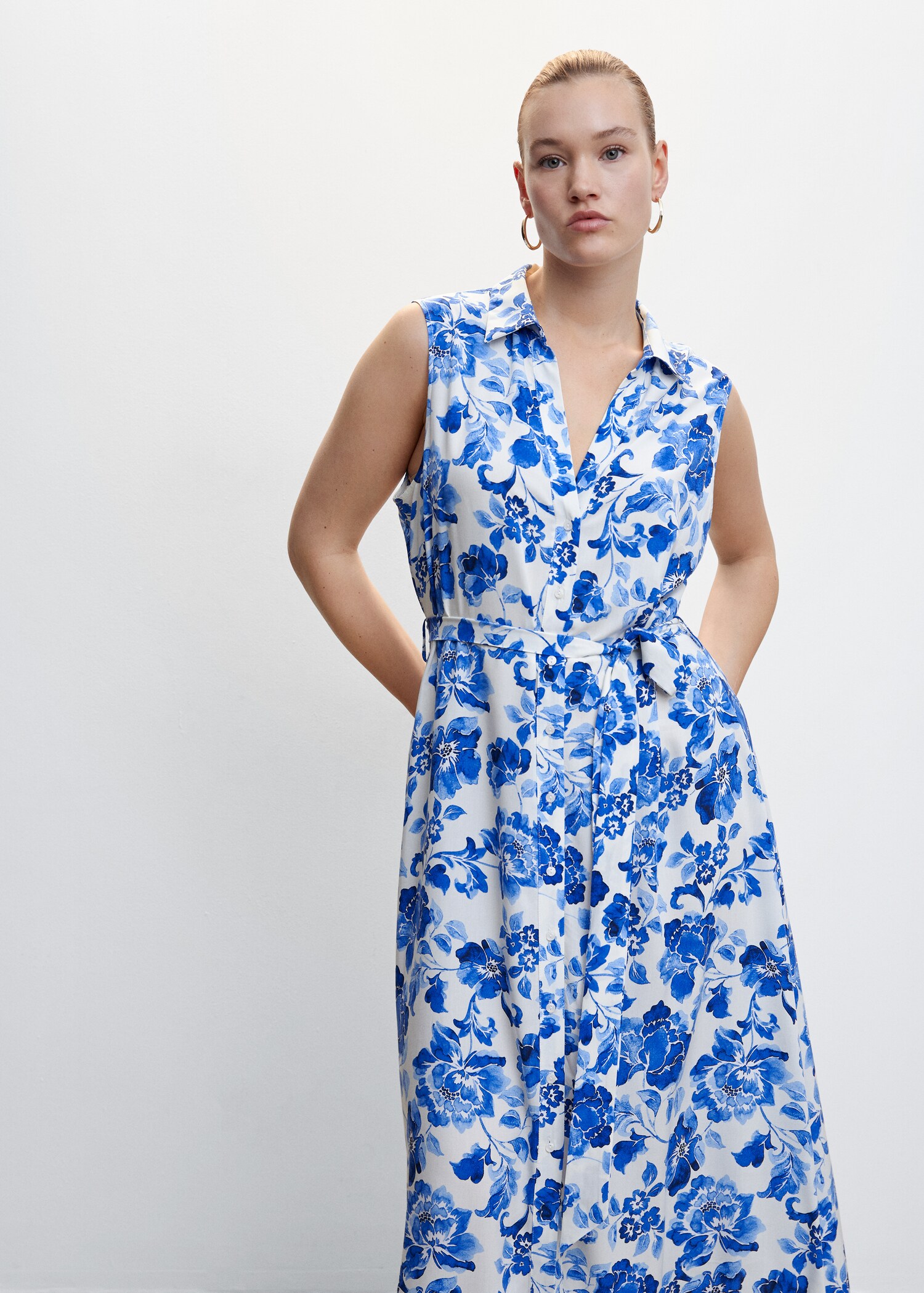 Floral shirt dress - Details of the article 5