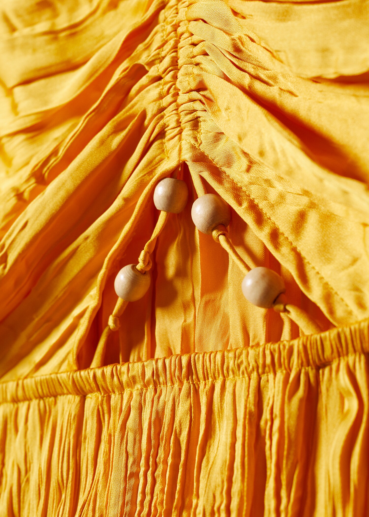 Side-slit satin dress - Details of the article 8