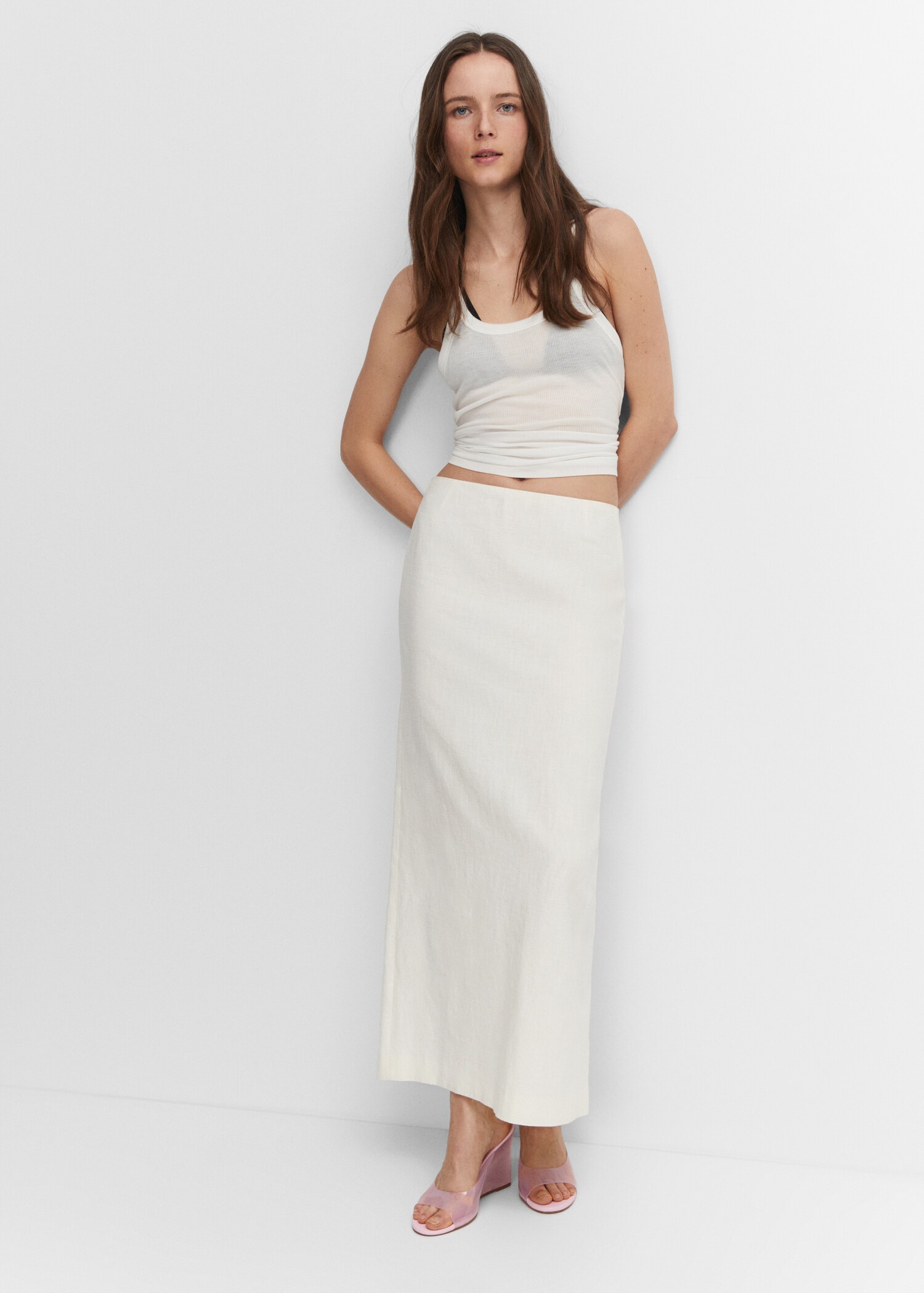 Slit long skirt - Details of the article 2