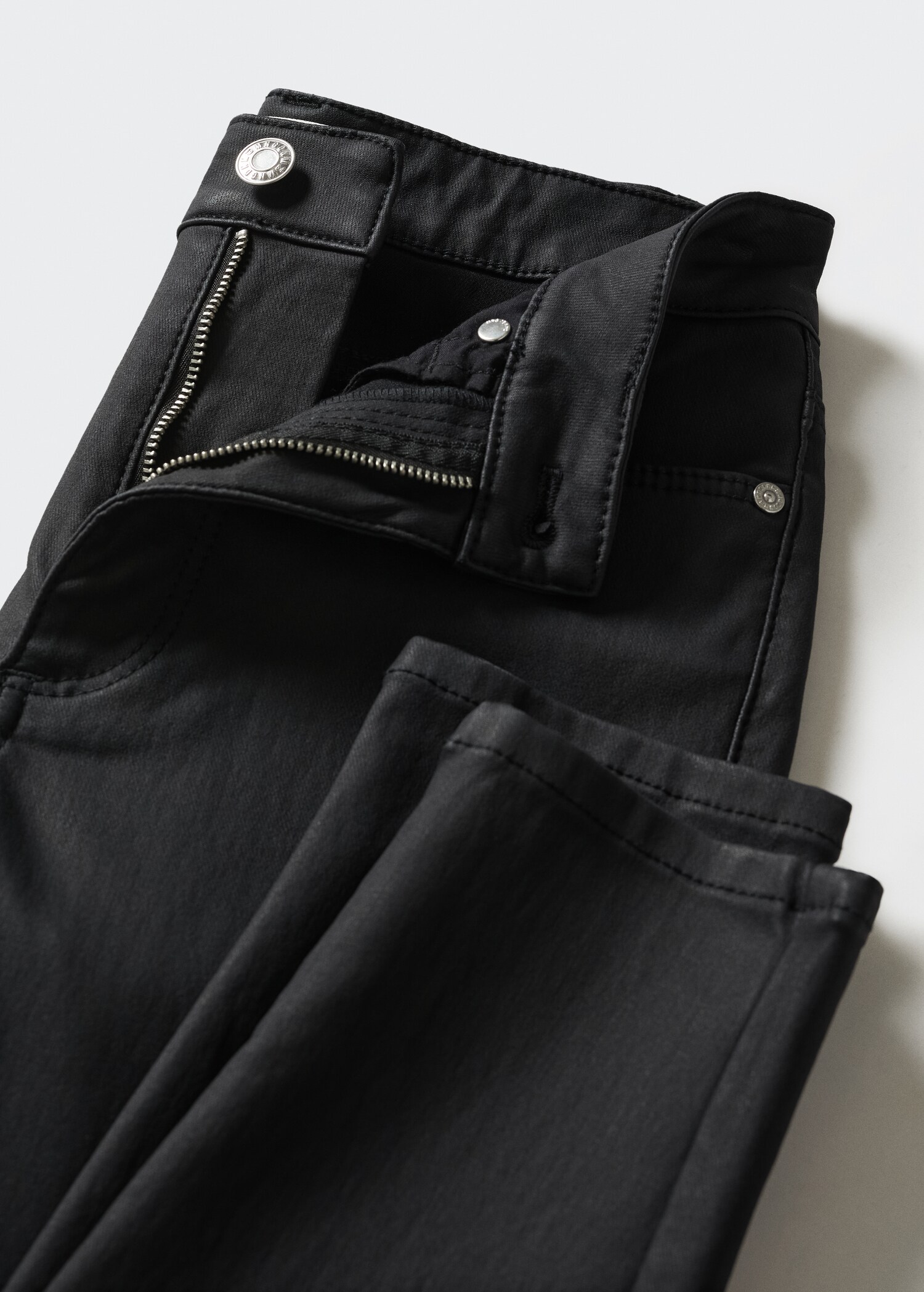 Jeans skinny tiro alto encerados - Detalle del artículo 8