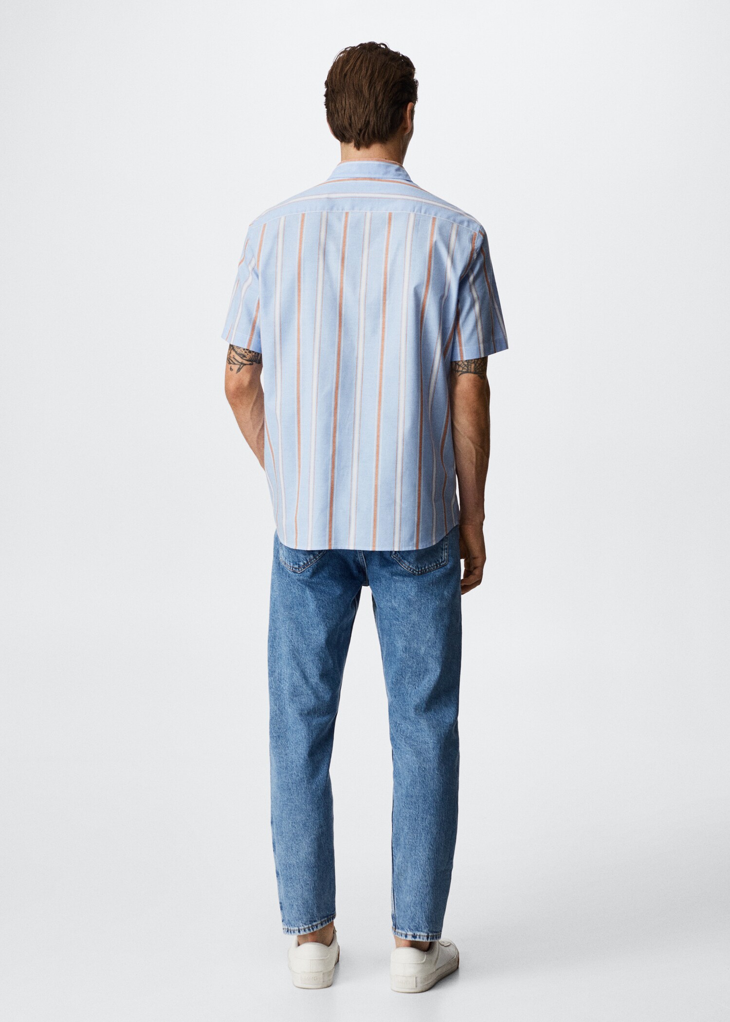 Camicia elegante cotone righe - Retro dell'articolo