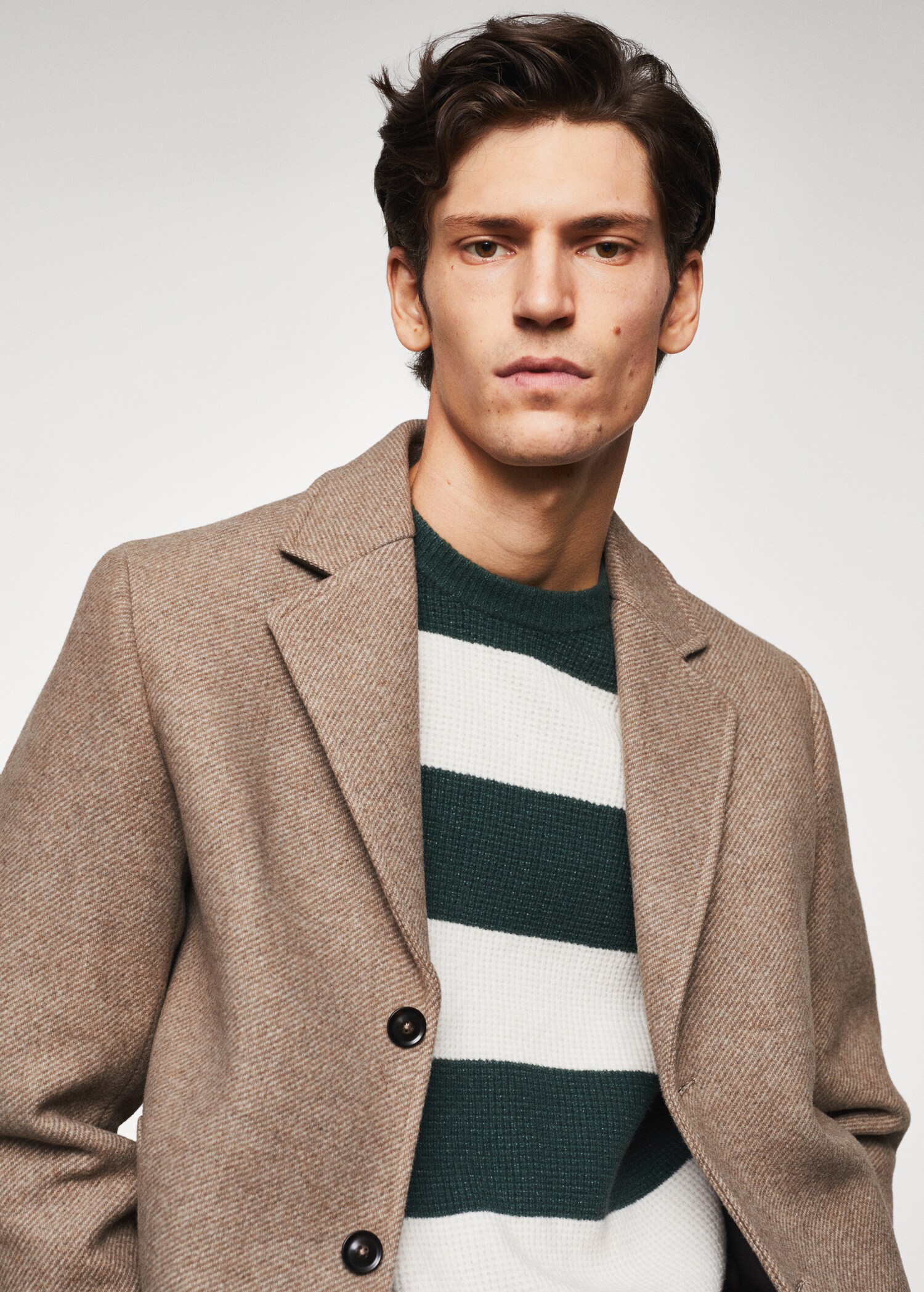Recycled woollen coat - Details of the article 1