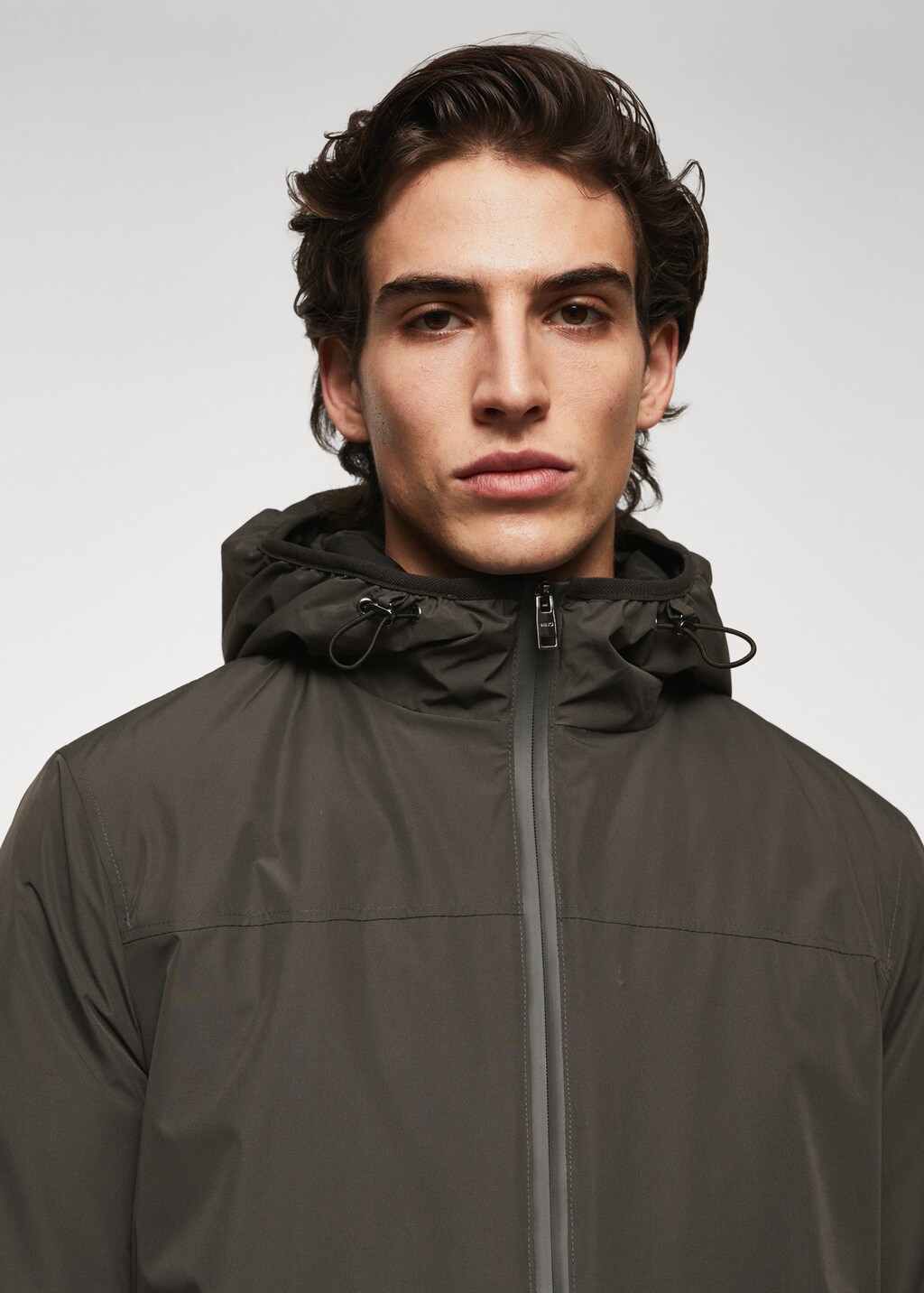 Raincoat hooded jacket Men MANGO OUTLET United Kingdom
