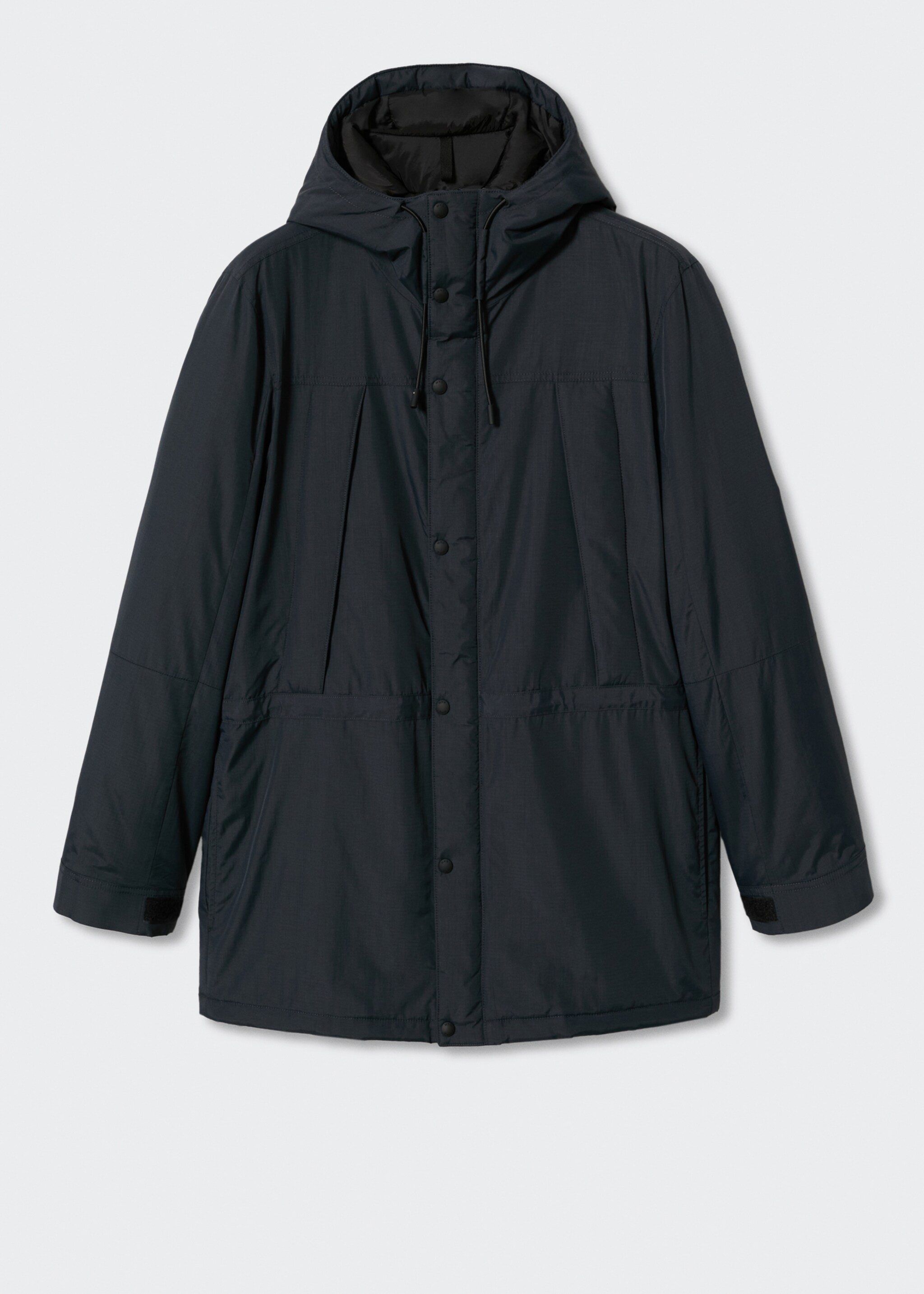 Water-repellent padded parka - Article without model, Navy. Ref: 47010028-00.