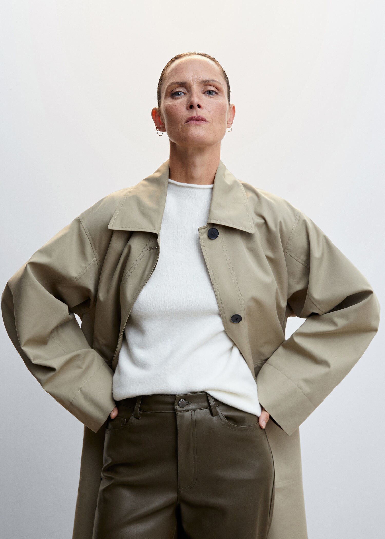 Pantalon droit similicuir - Détail de l'article 1
