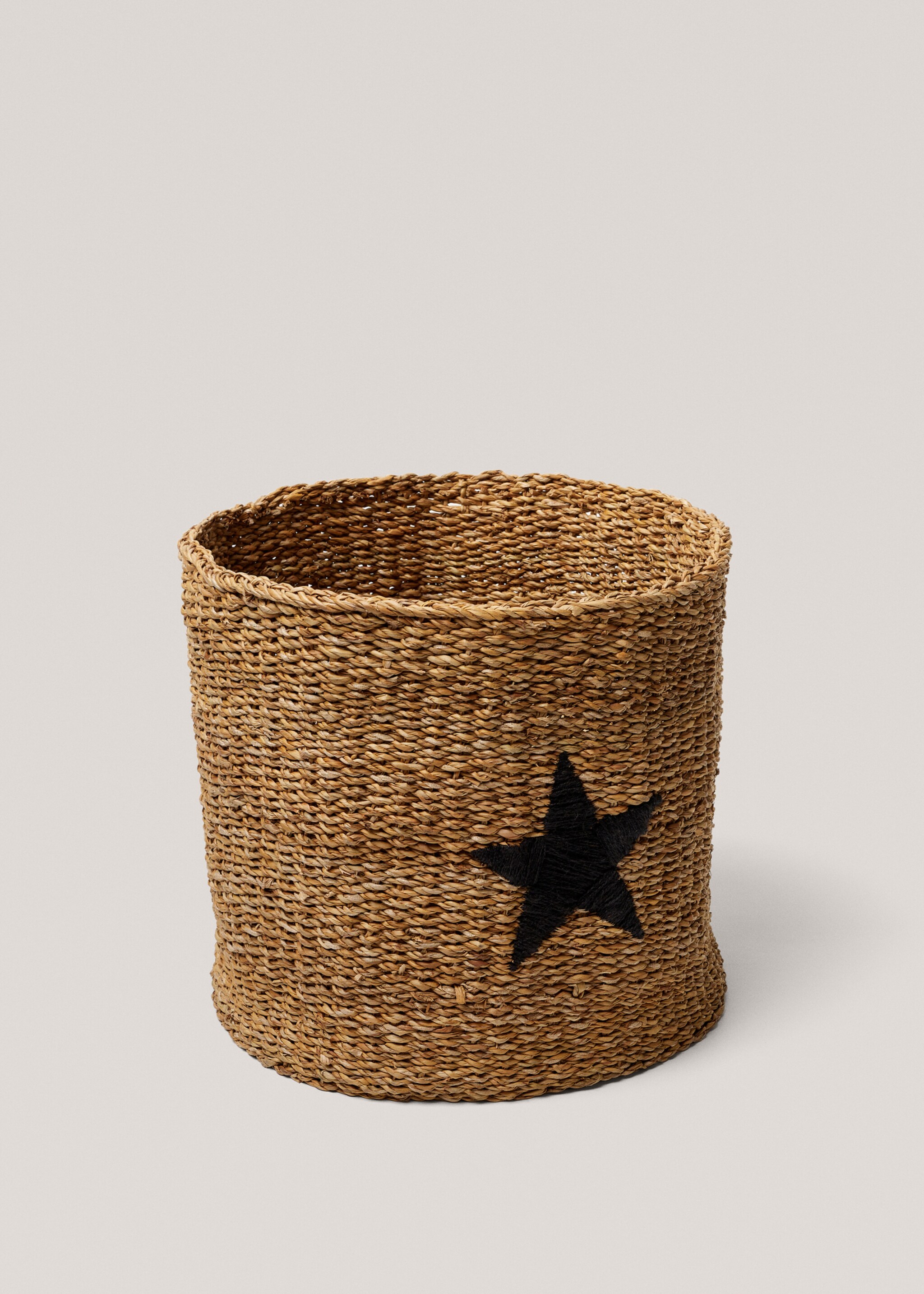 Naturfaser-Korb mit Sternmotiv 16 cm - Detail des Artikels 2