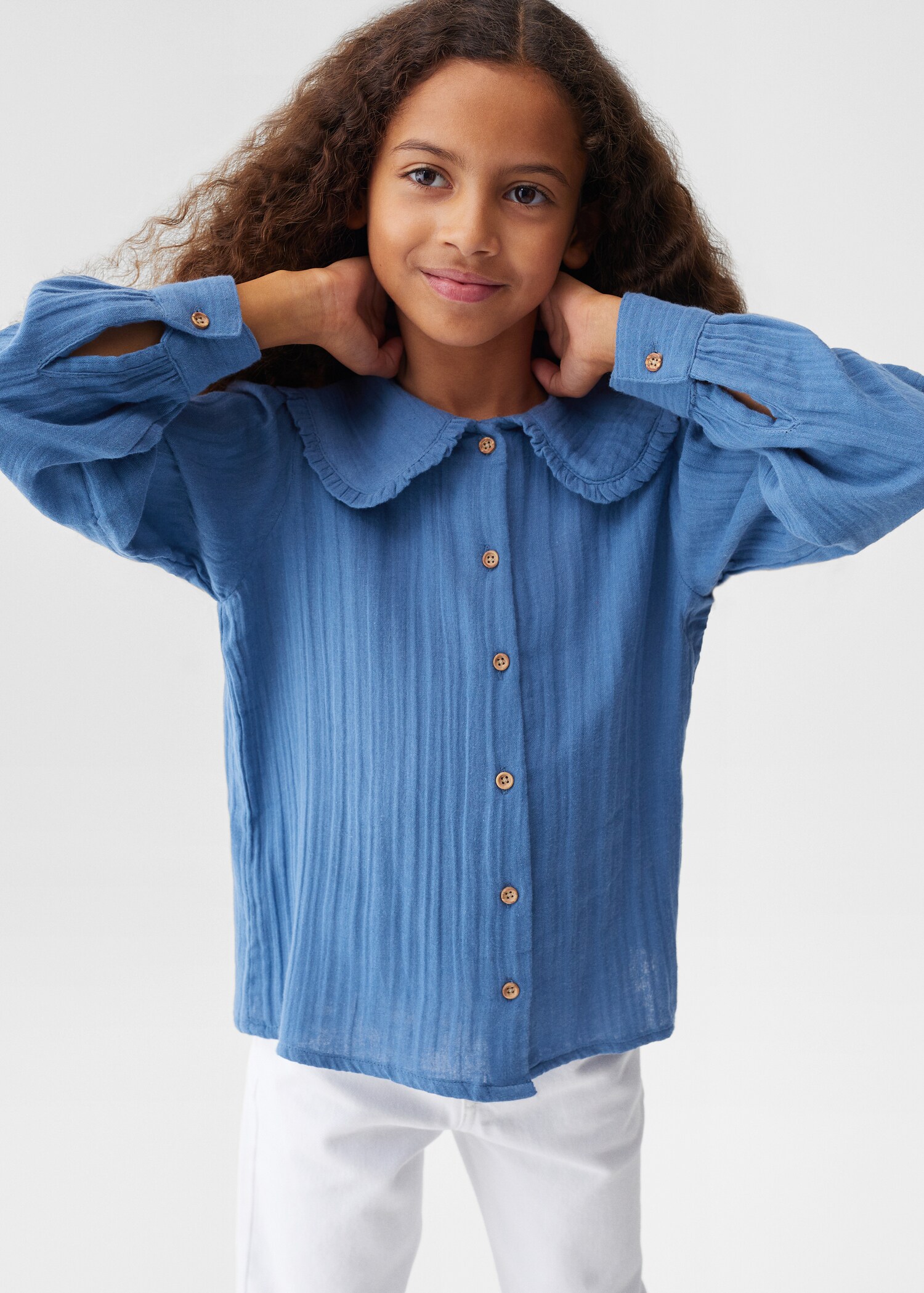 Double baby-collar shirt - Medium plane