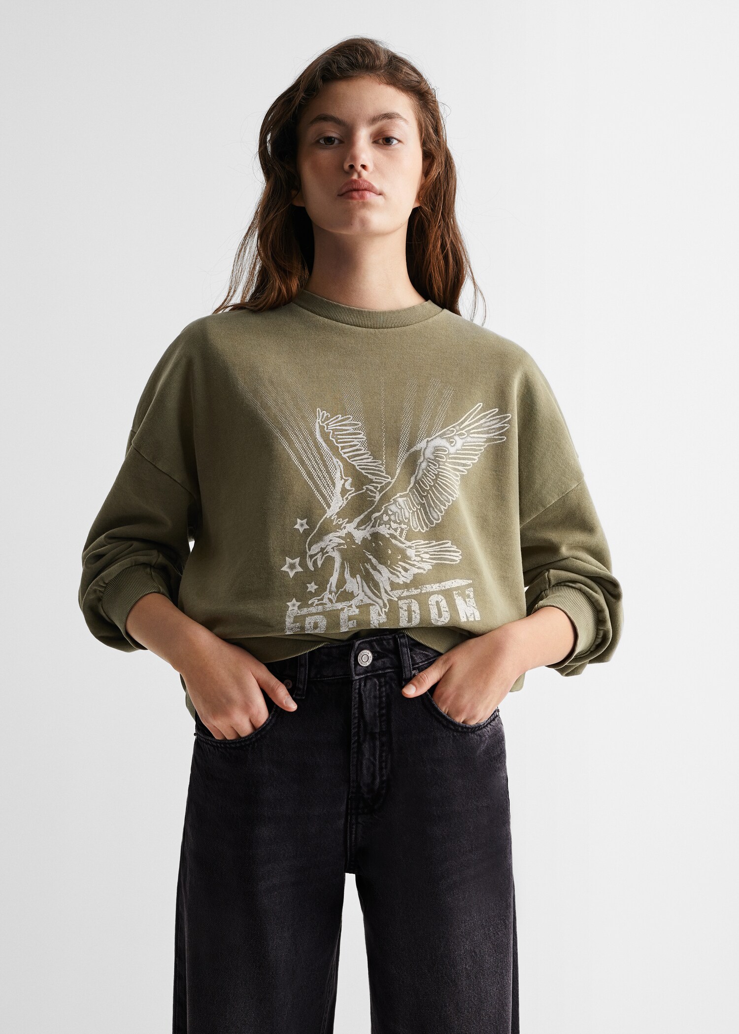 Ripped straight jeans - Medium plane