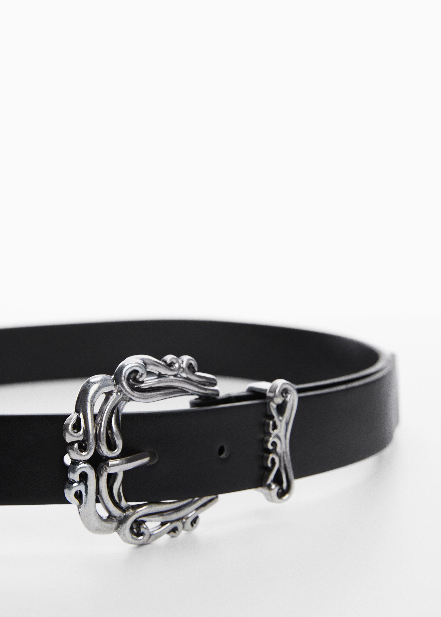 Embossed buckle belt - Medium plane