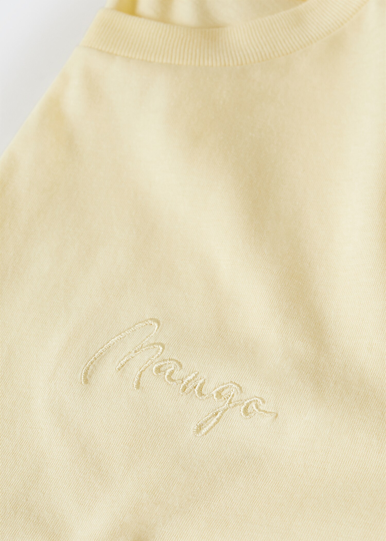 T-shirt de algodão com gola redonda - Pormenor do artigo 8