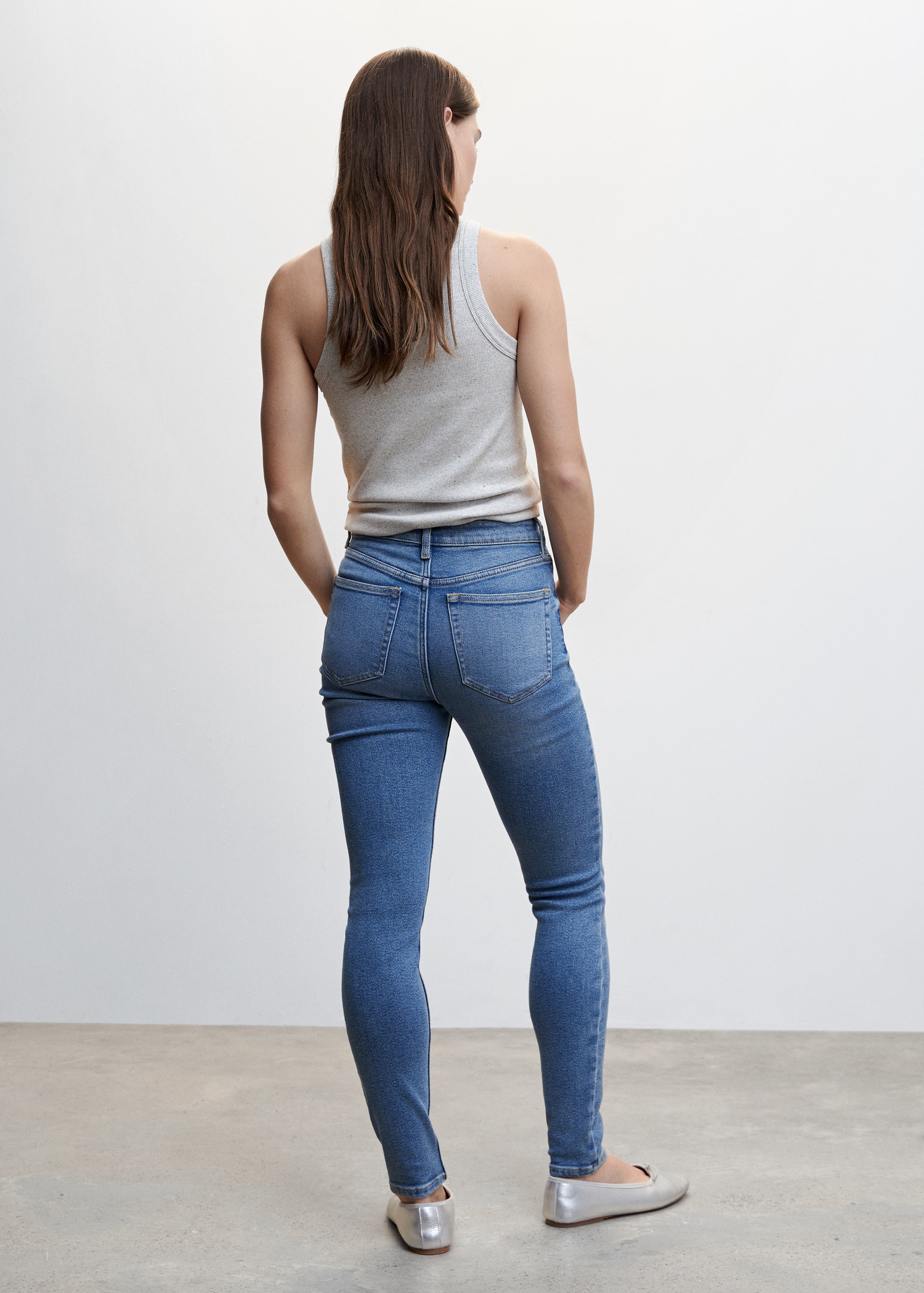 High-rise skinny jeans - Reverse of the article