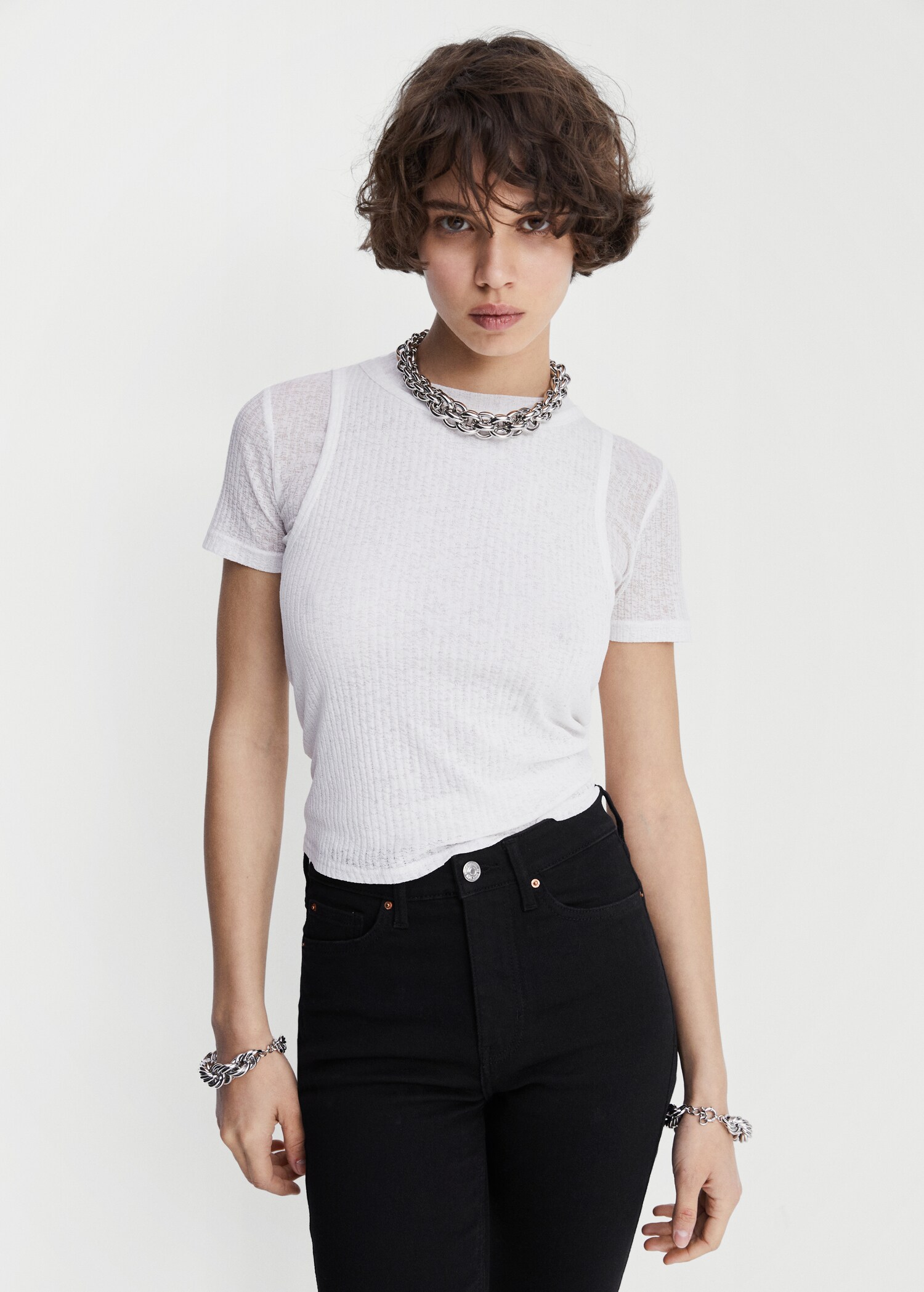 Jean skinny taille haute  - Détail de l'article 1