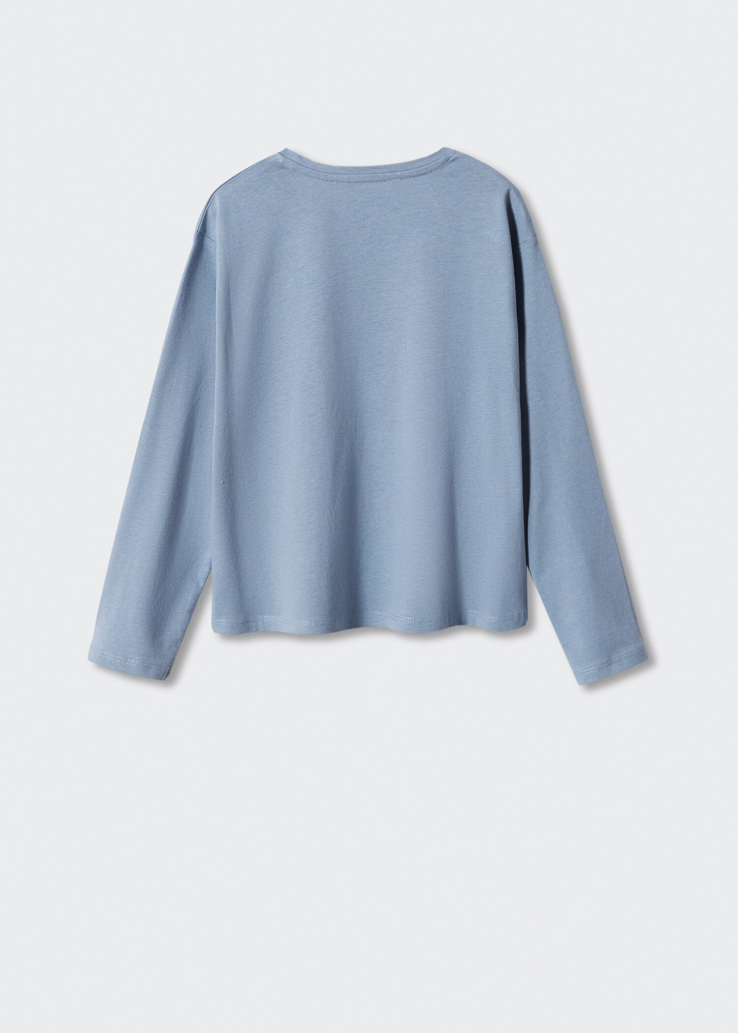 Printed cotton-blend T-shirt - Reverse of the article
