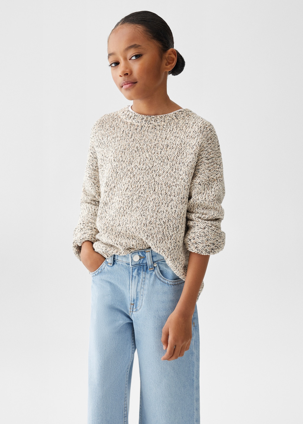 Jupe culotte jean Fille MANGO OUTLET France metropolitaine