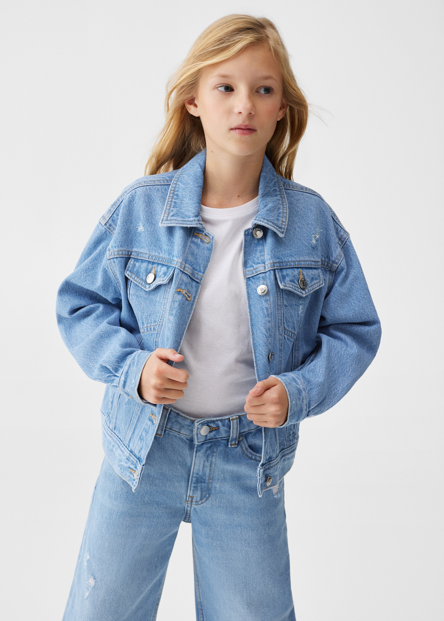 Culotte jeans - Medium plane