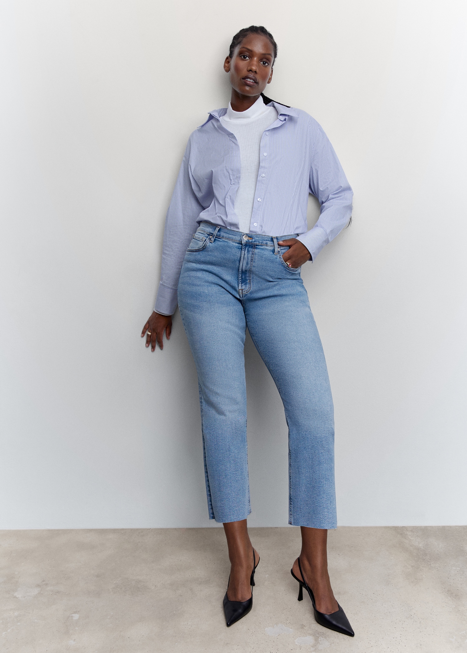 Encaje Jeans Piratas Mujer Jeans Pantalon Pirata Mango Pantalon