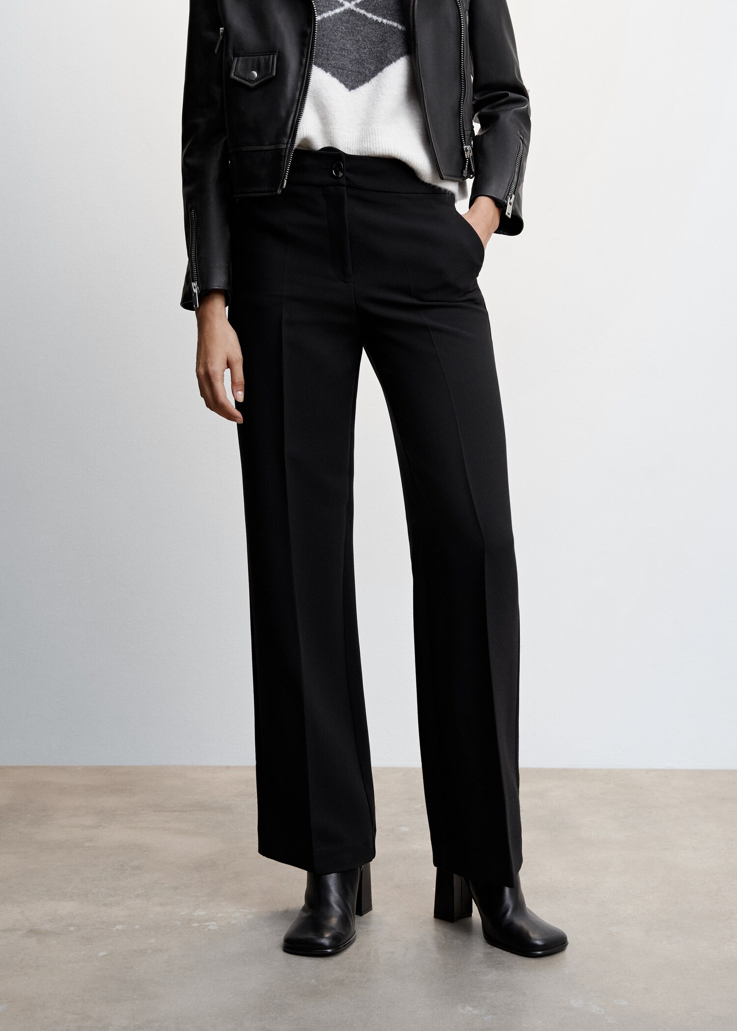 Flowy palazzo trousers - Medium plane