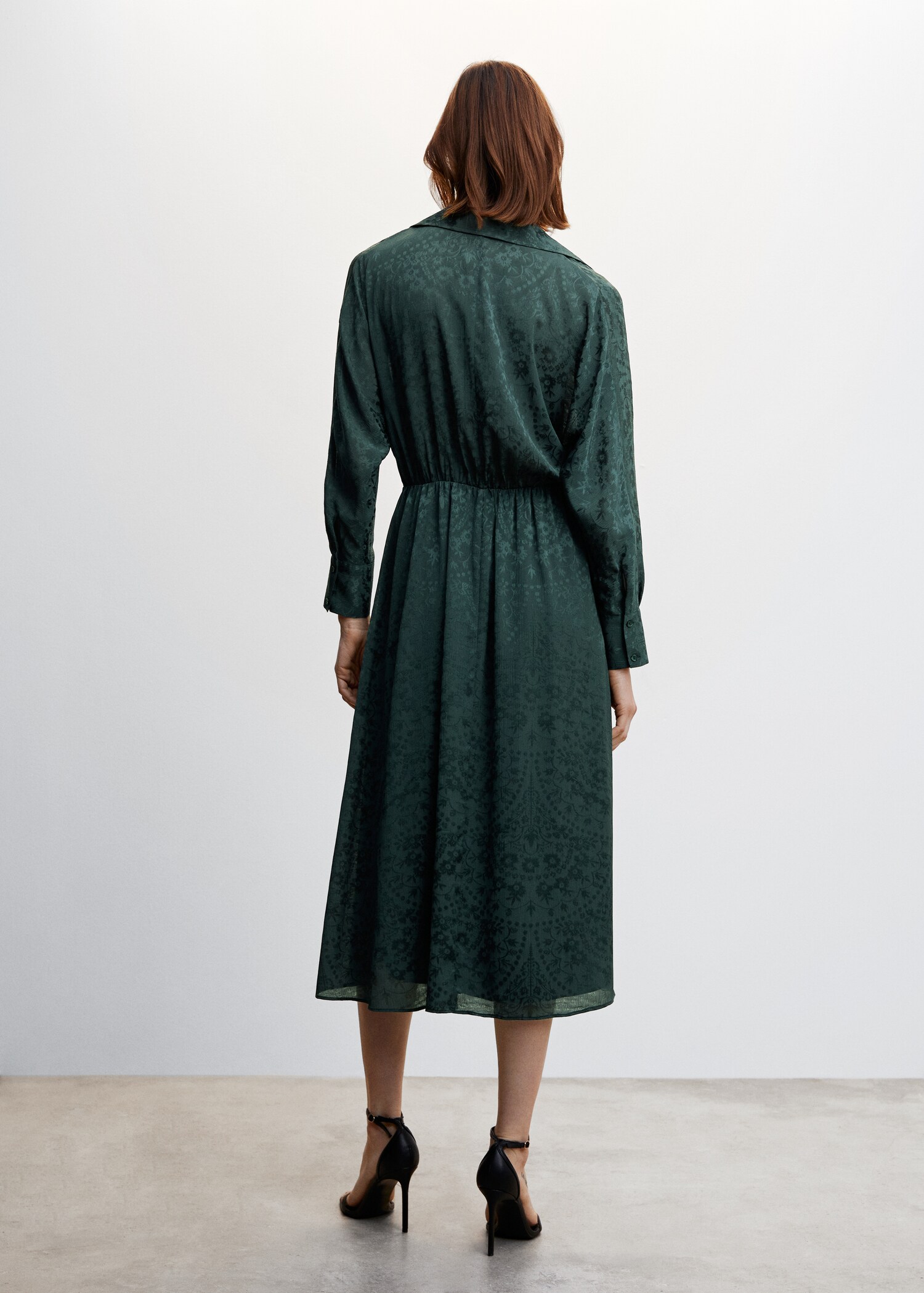 Jacquard dress - Reverse of the article