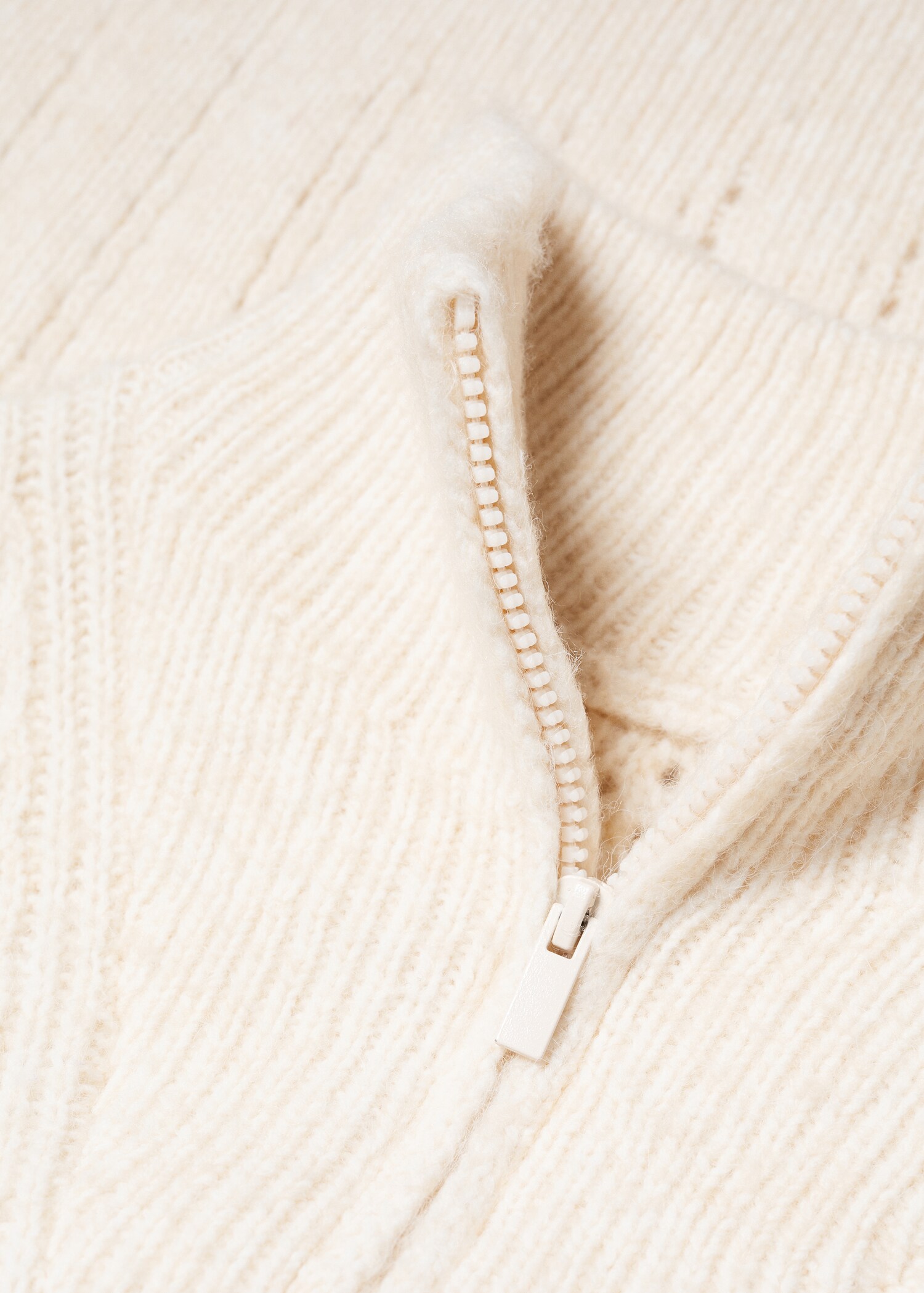 High neck sweater with zip - Details of the article 8