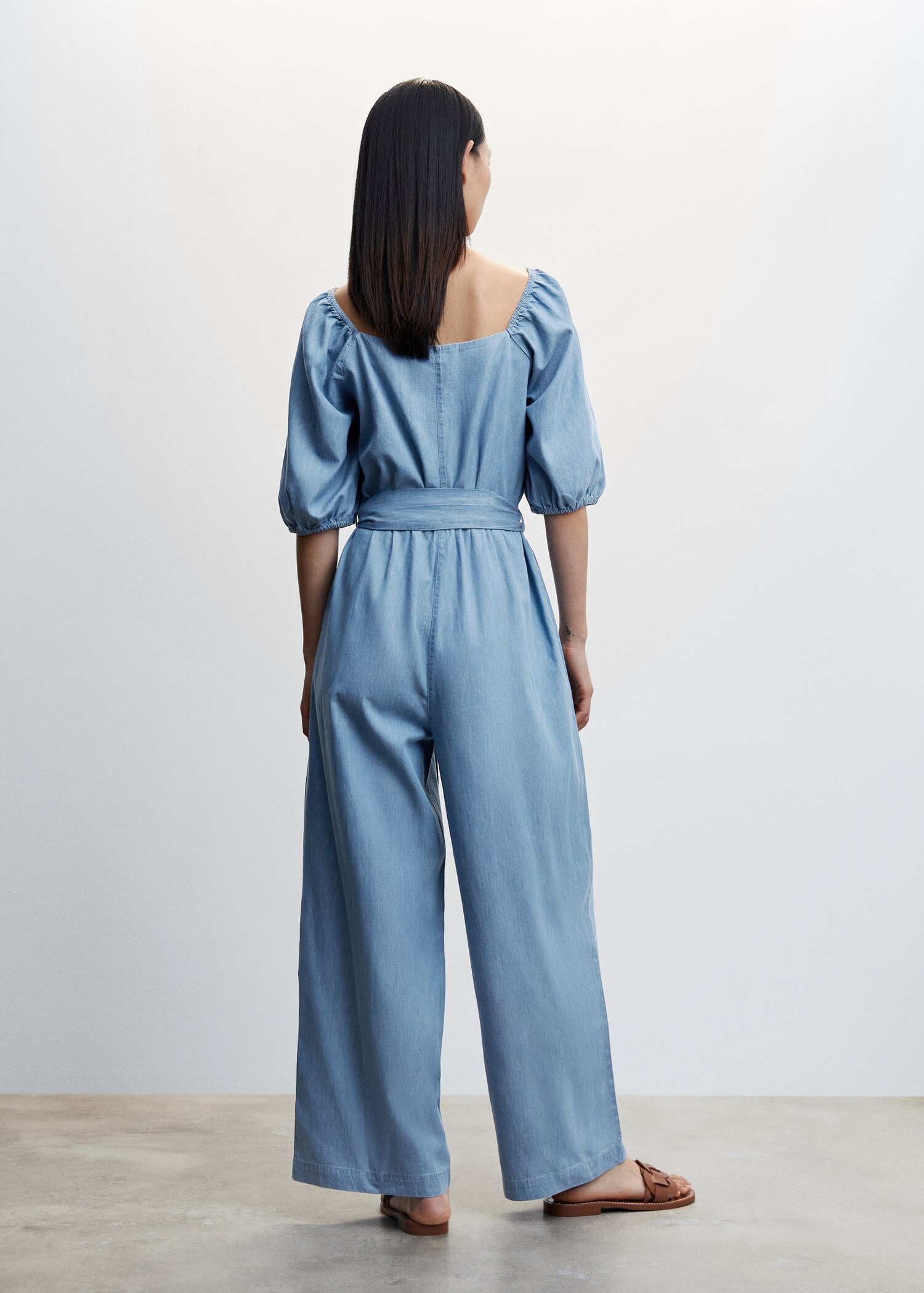 Tencel cotton jumpsuit - Reverse of the article