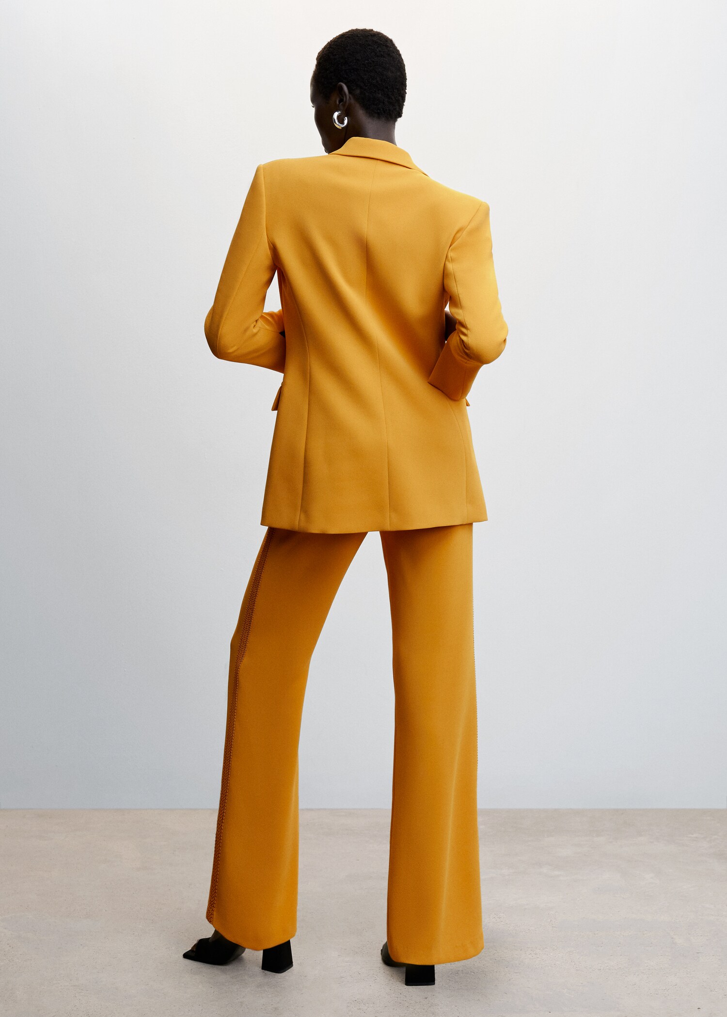 Embroidered suit pants - Reverse of the article