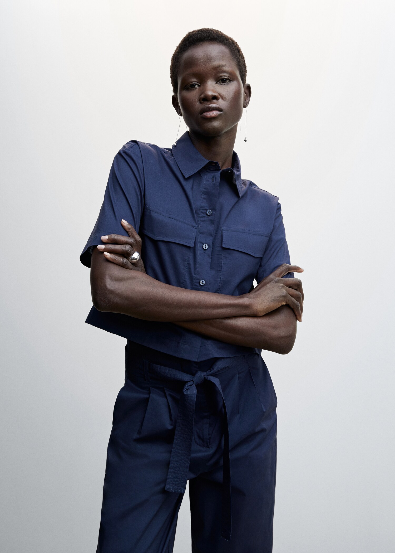 Chemise Fluide Mango Surchemise Femme Chemise En Coton Avec Poches