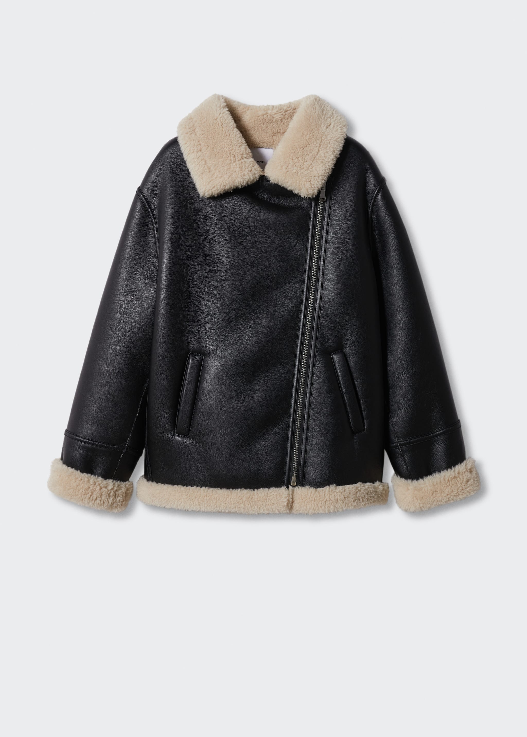 Faux shearling-lined jacket - Article without model