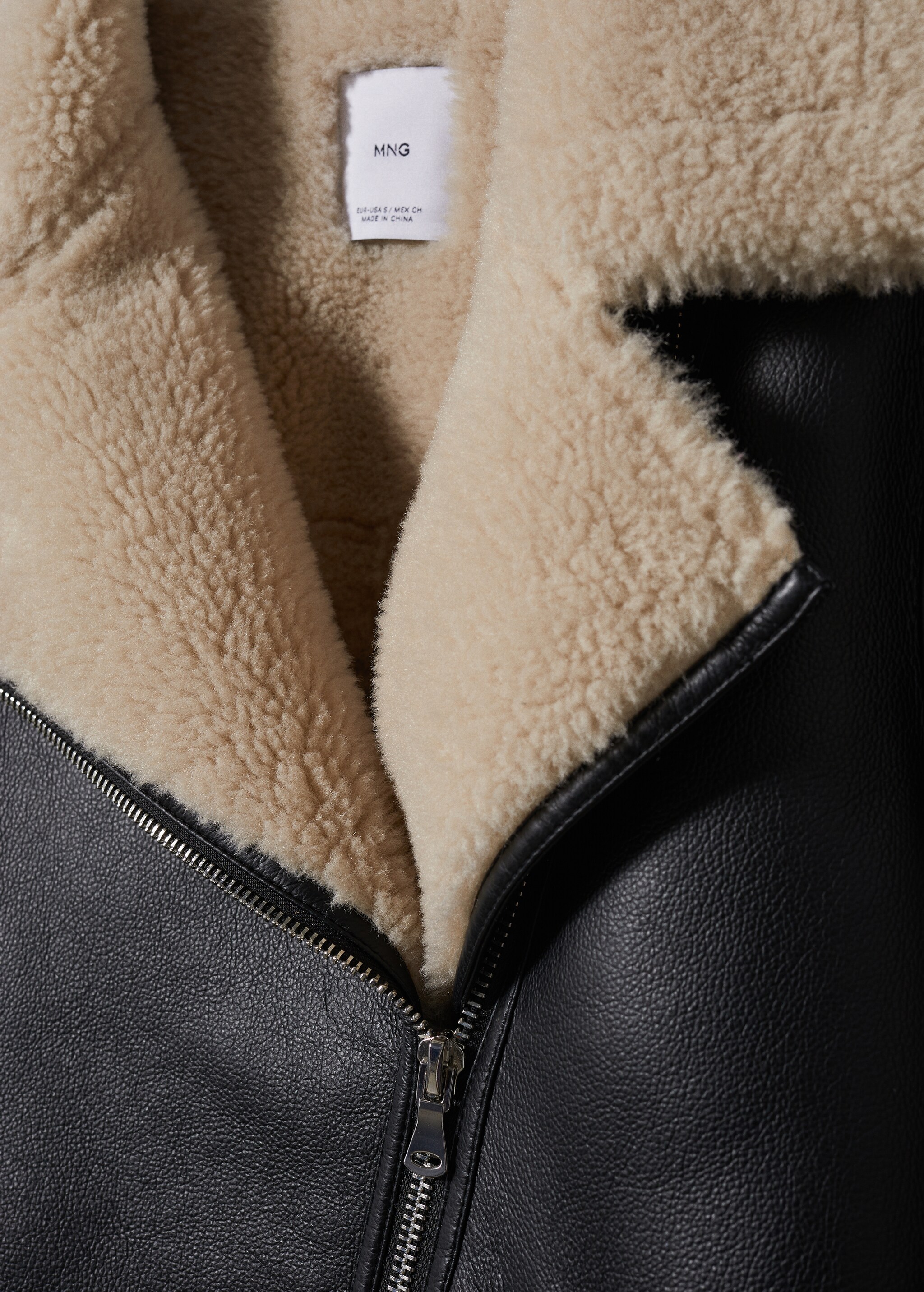 Faux shearling-lined jacket - Details of the article 8