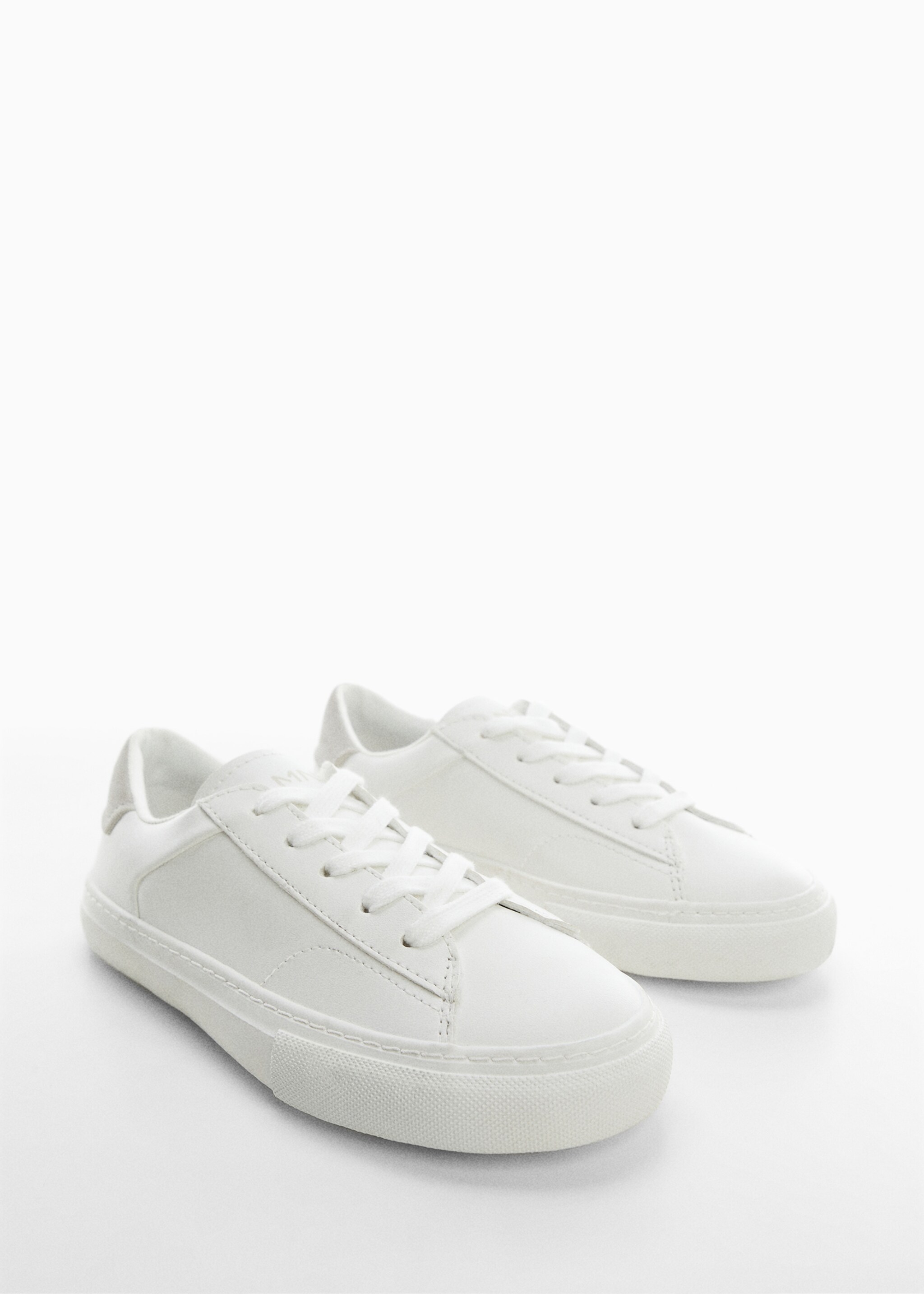 Basic vetersneakers - Middenvlak, Wit. Ref: 47010453-00.